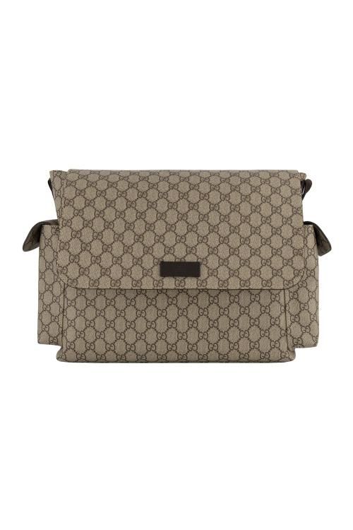 Gucci GG Suprème Diaper Bag Beige
