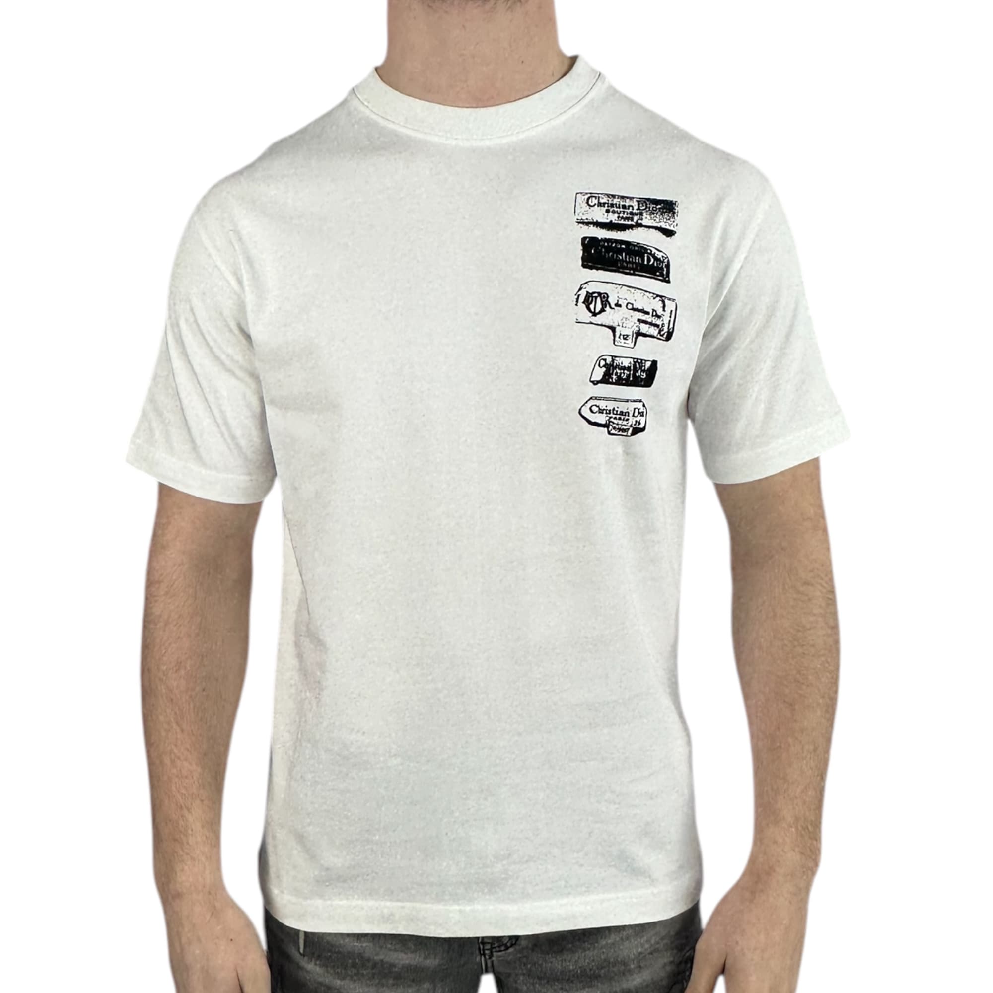 Dior T-shirt Archives Labels White