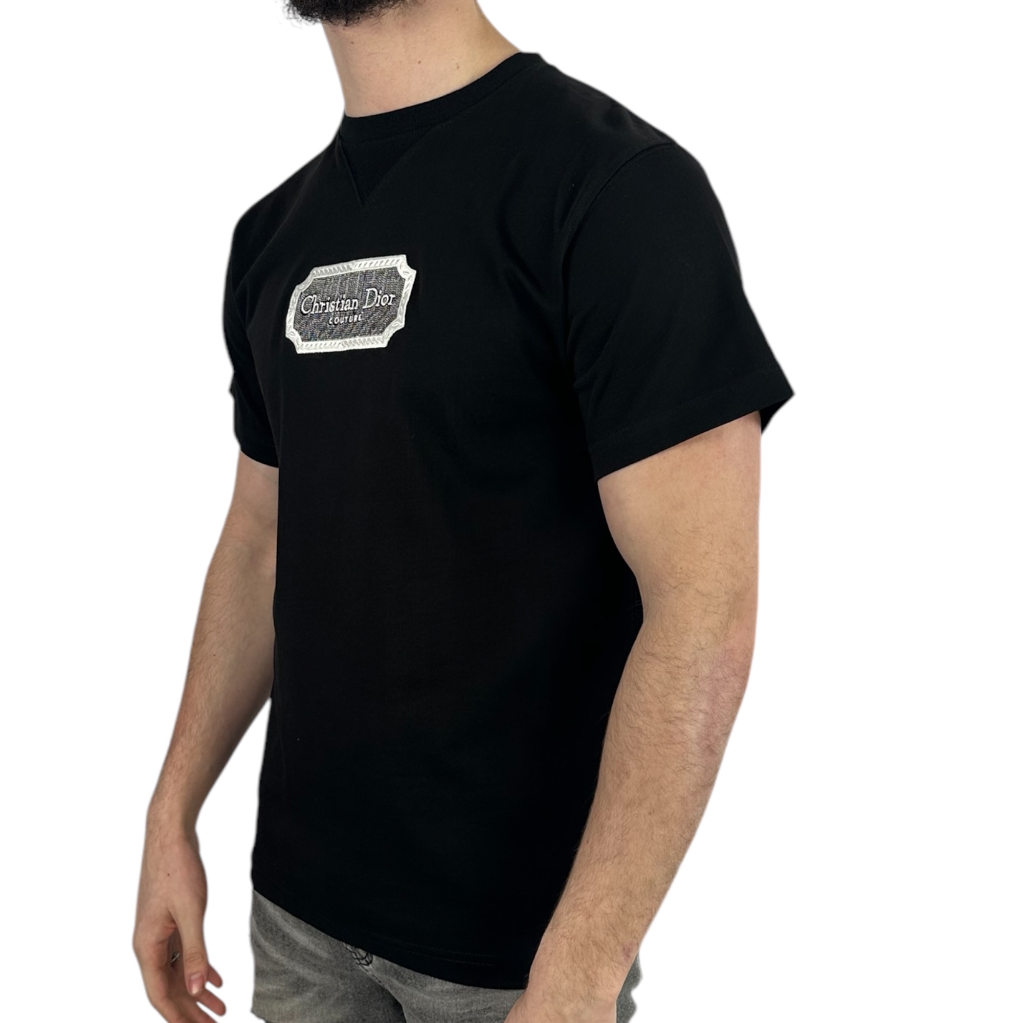 Dior T-shirt Embroidered Couture Black - Image 2