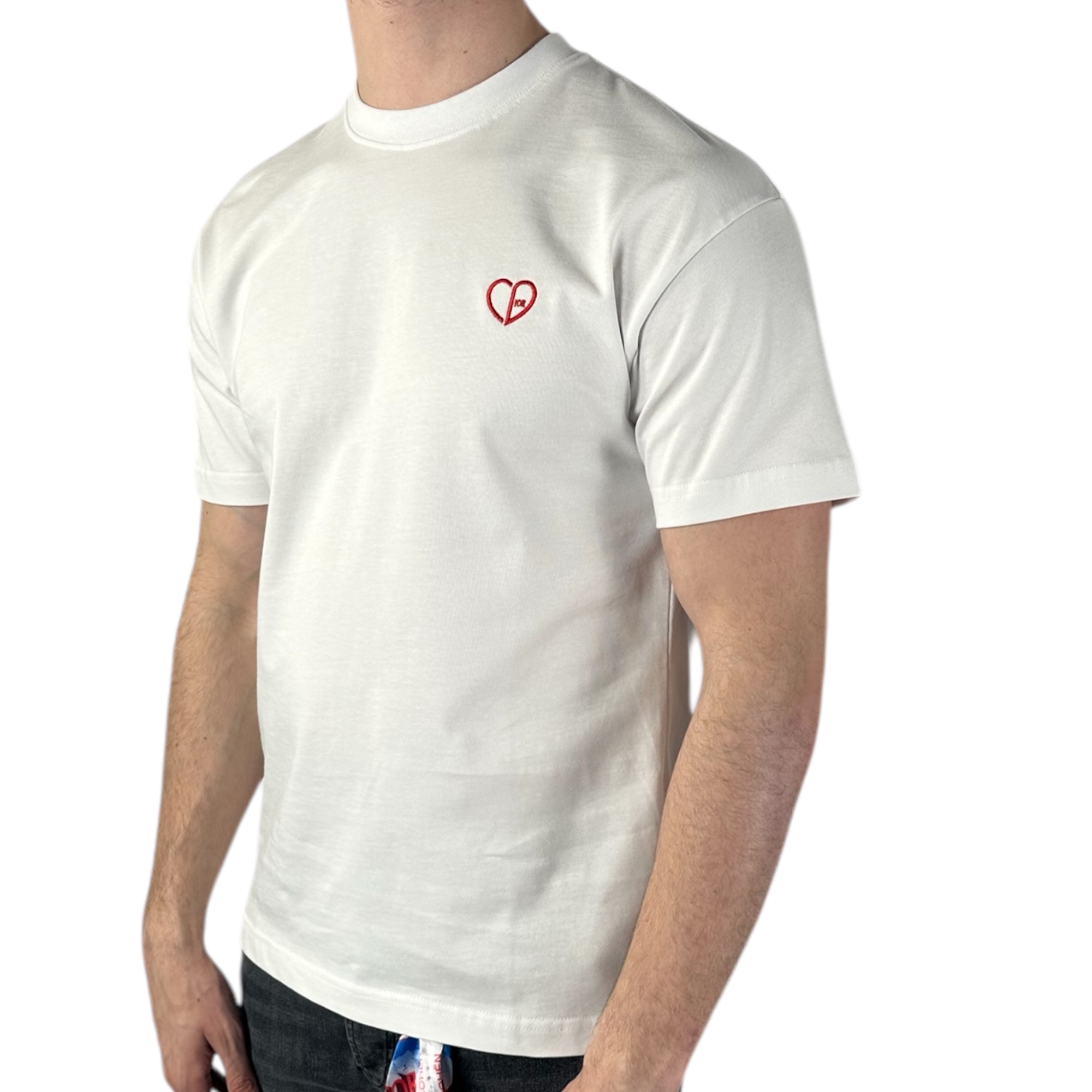 Dior T-shirt CD Heart White - Image 2