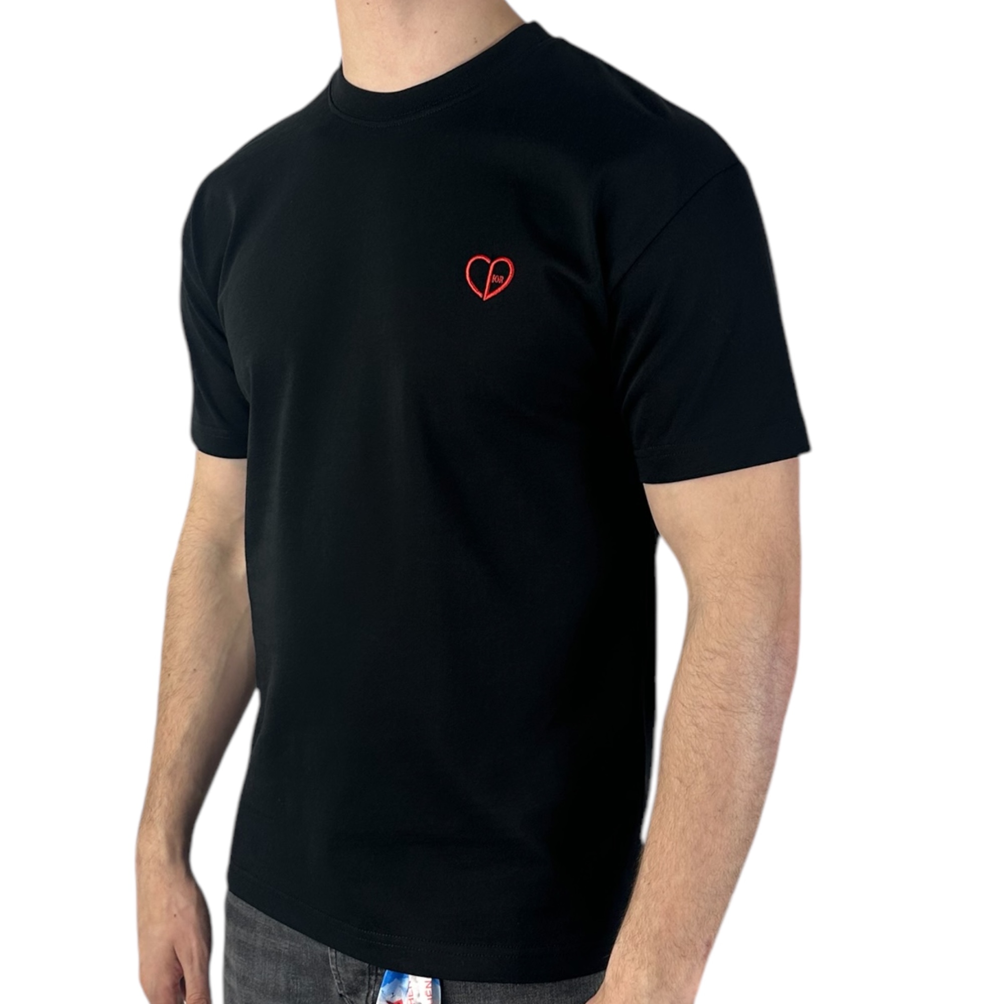 Dior T-shirt CD Heart Black - Image 2