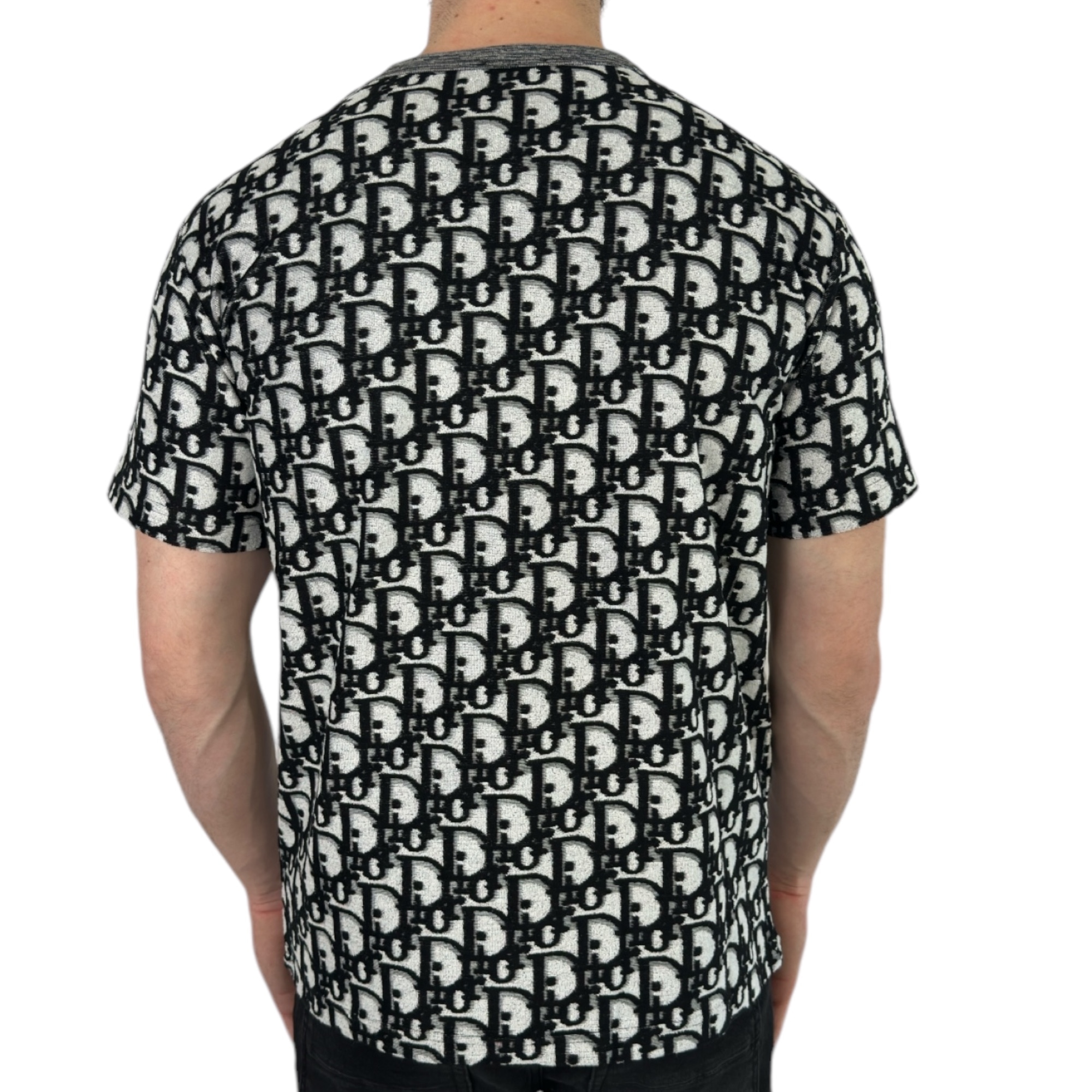 Dior T-shirt Oblique Motief Black - Image 3