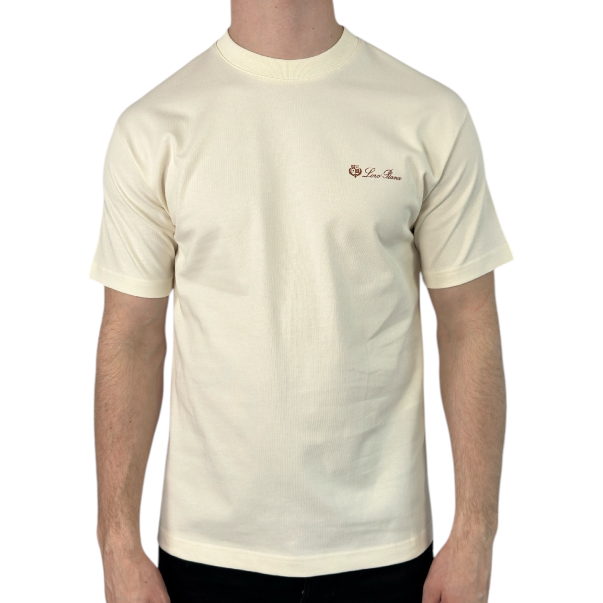 Loro Piana T-shirt Basic crème