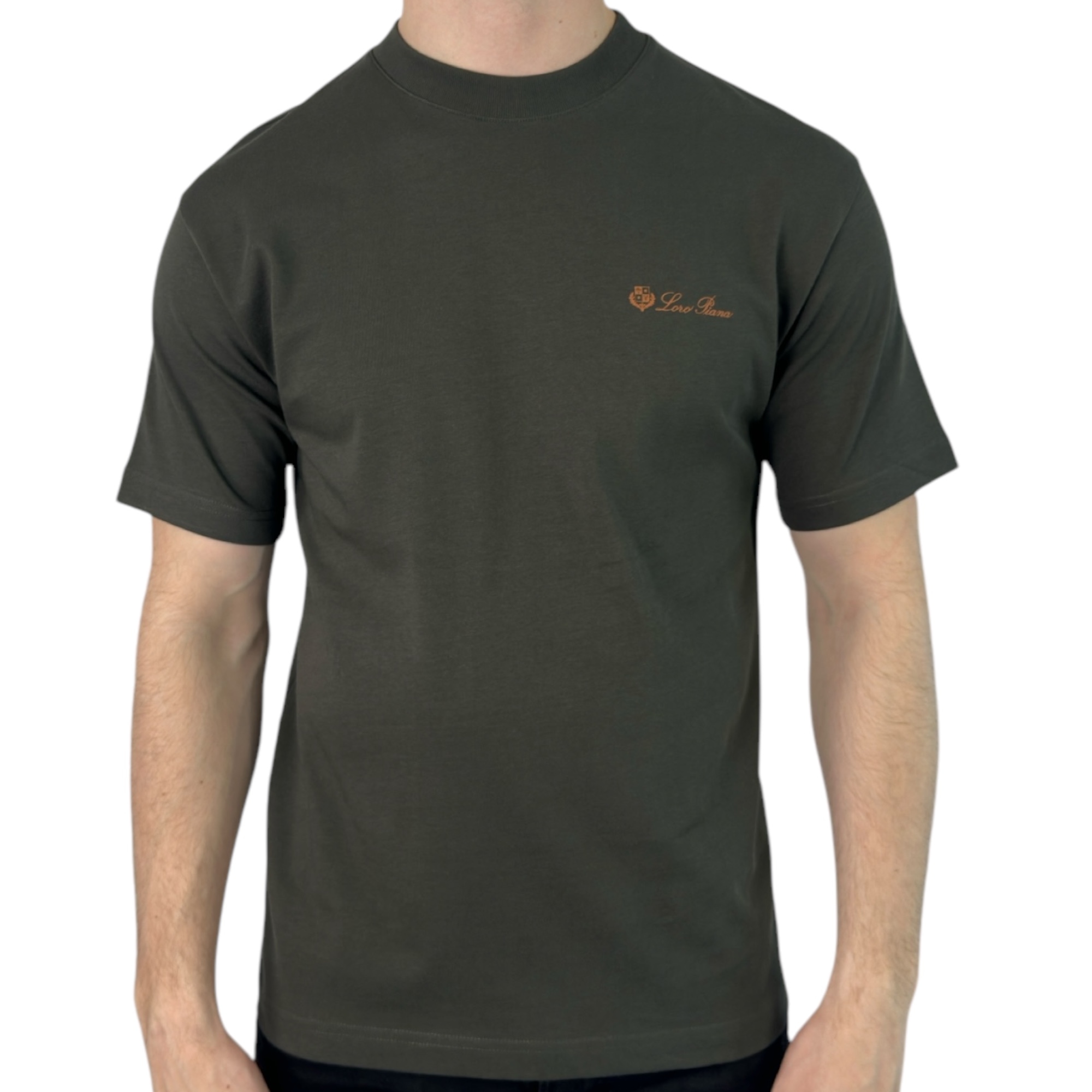 Loro Piana T-shirt Basic Antraciet