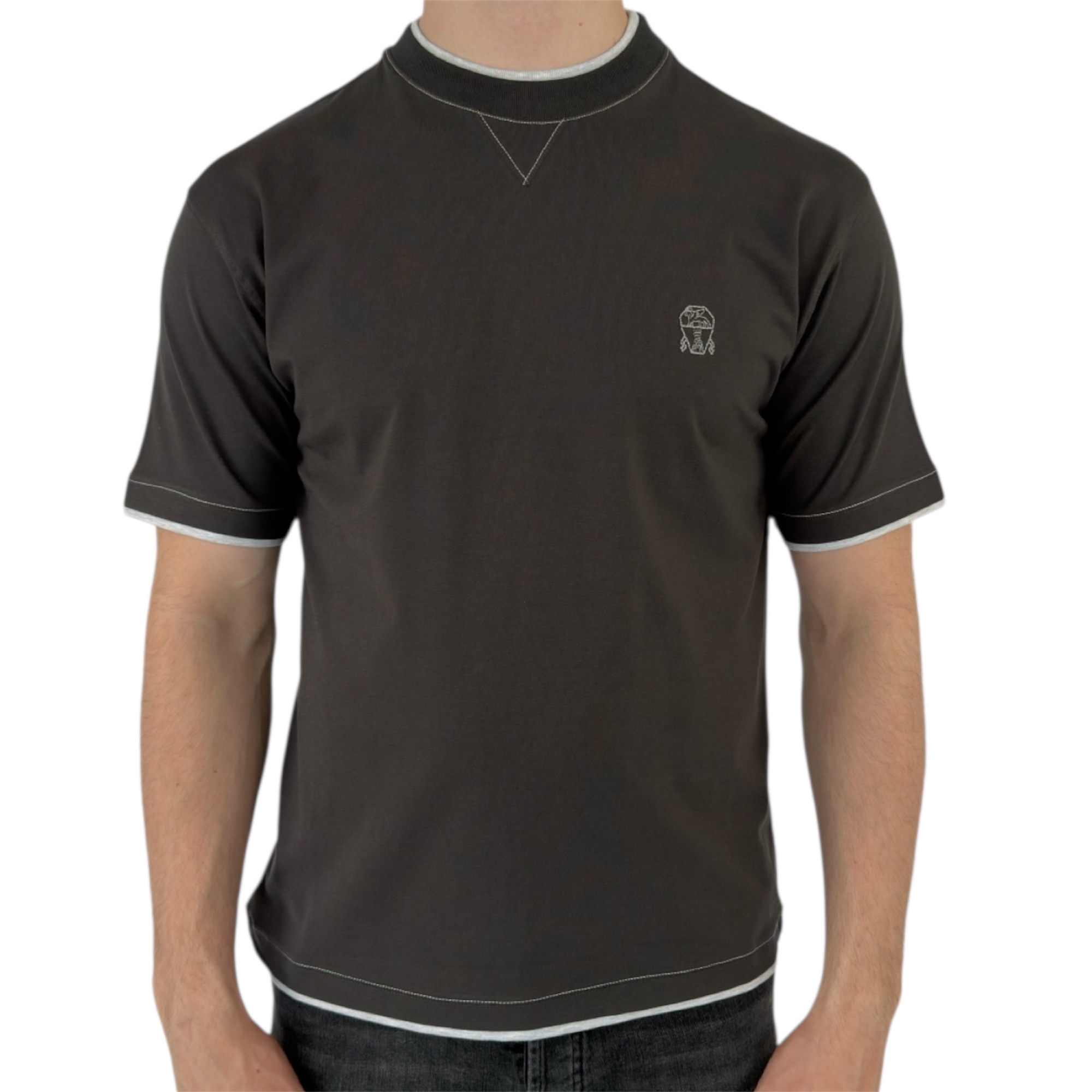 Brunello Cucinelli T-shirt Cotton Antraciet