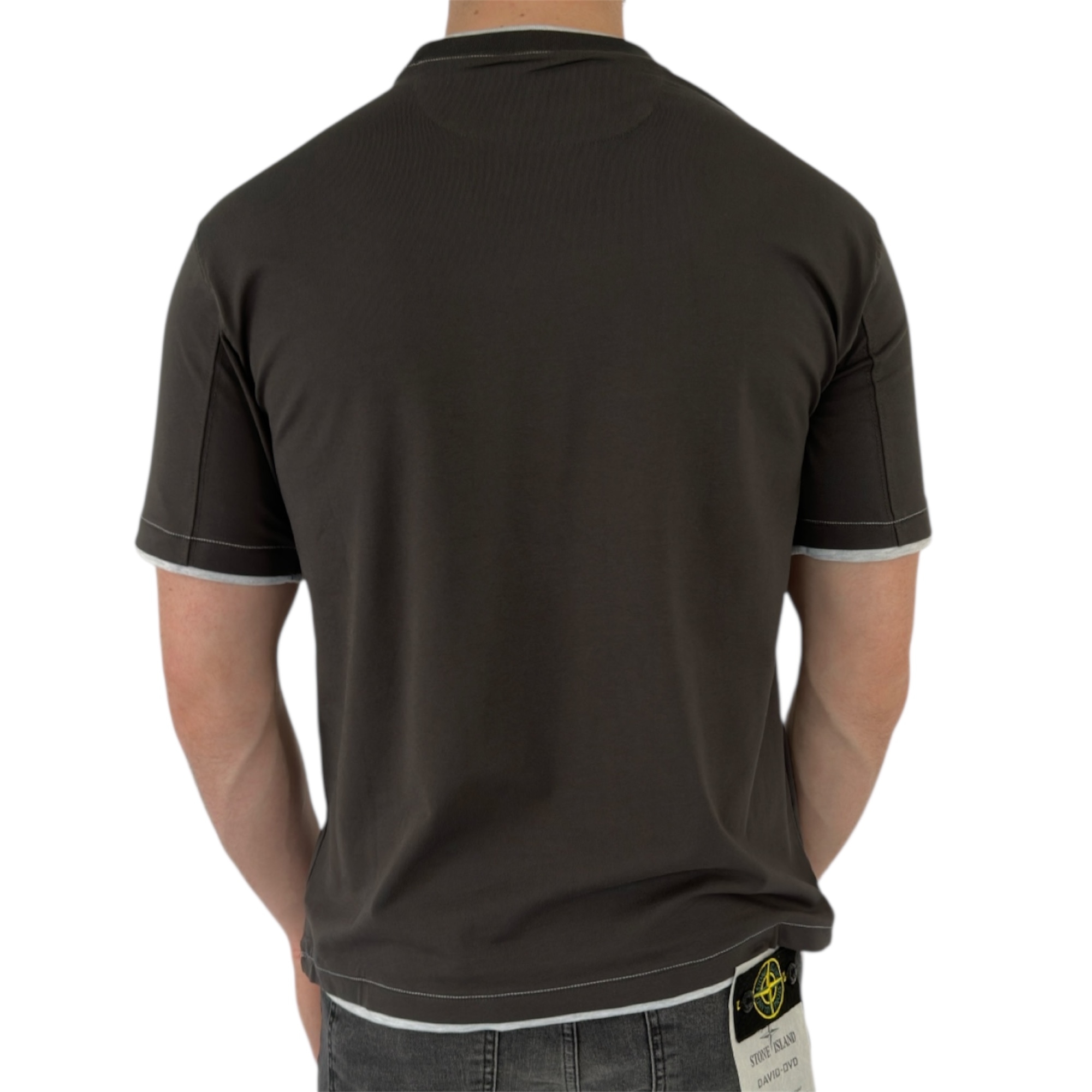 Brunello Cucinelli T-shirt Cotton Antraciet - Image 3