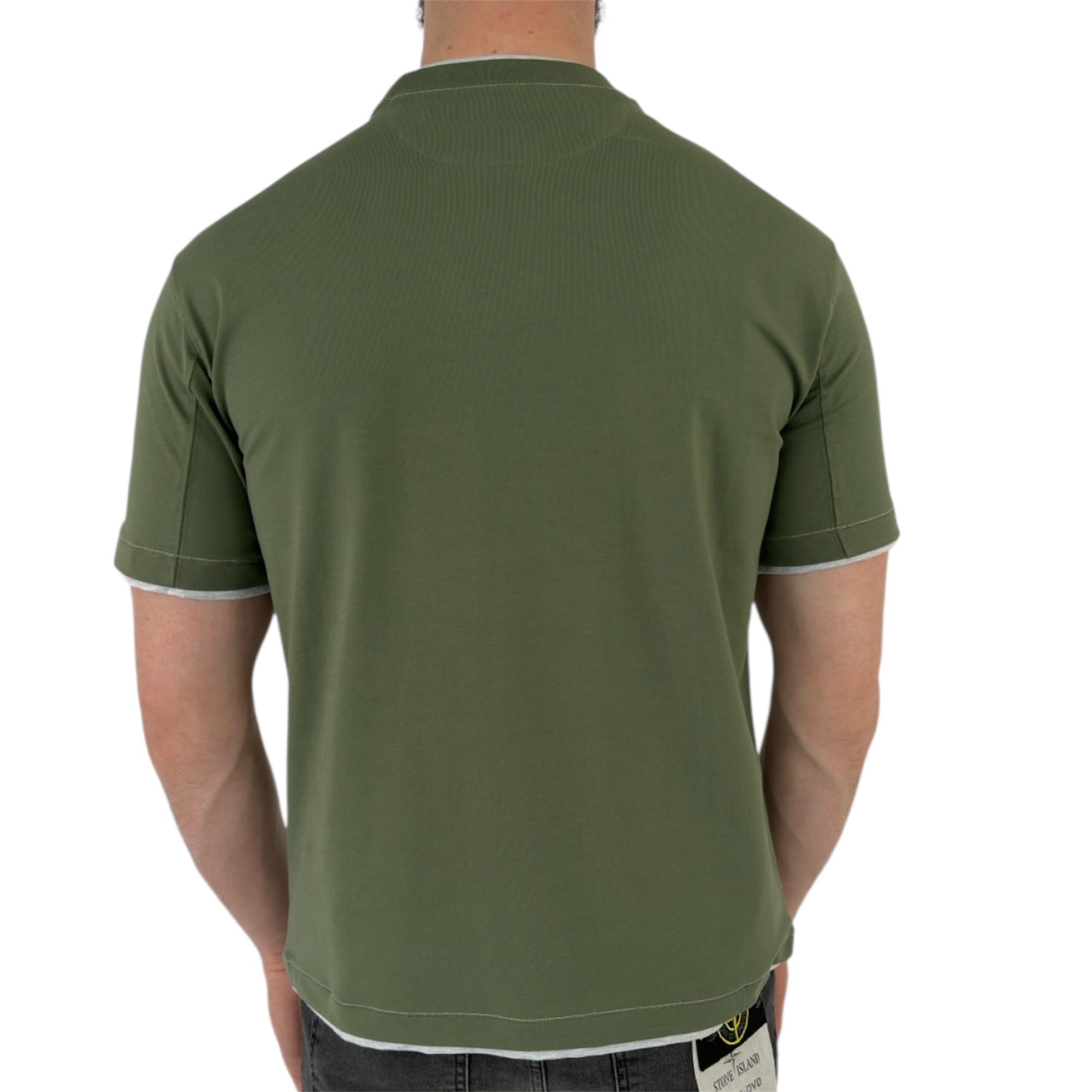 Brunello Cucinelli T-shirt Cotton Green - Image 3