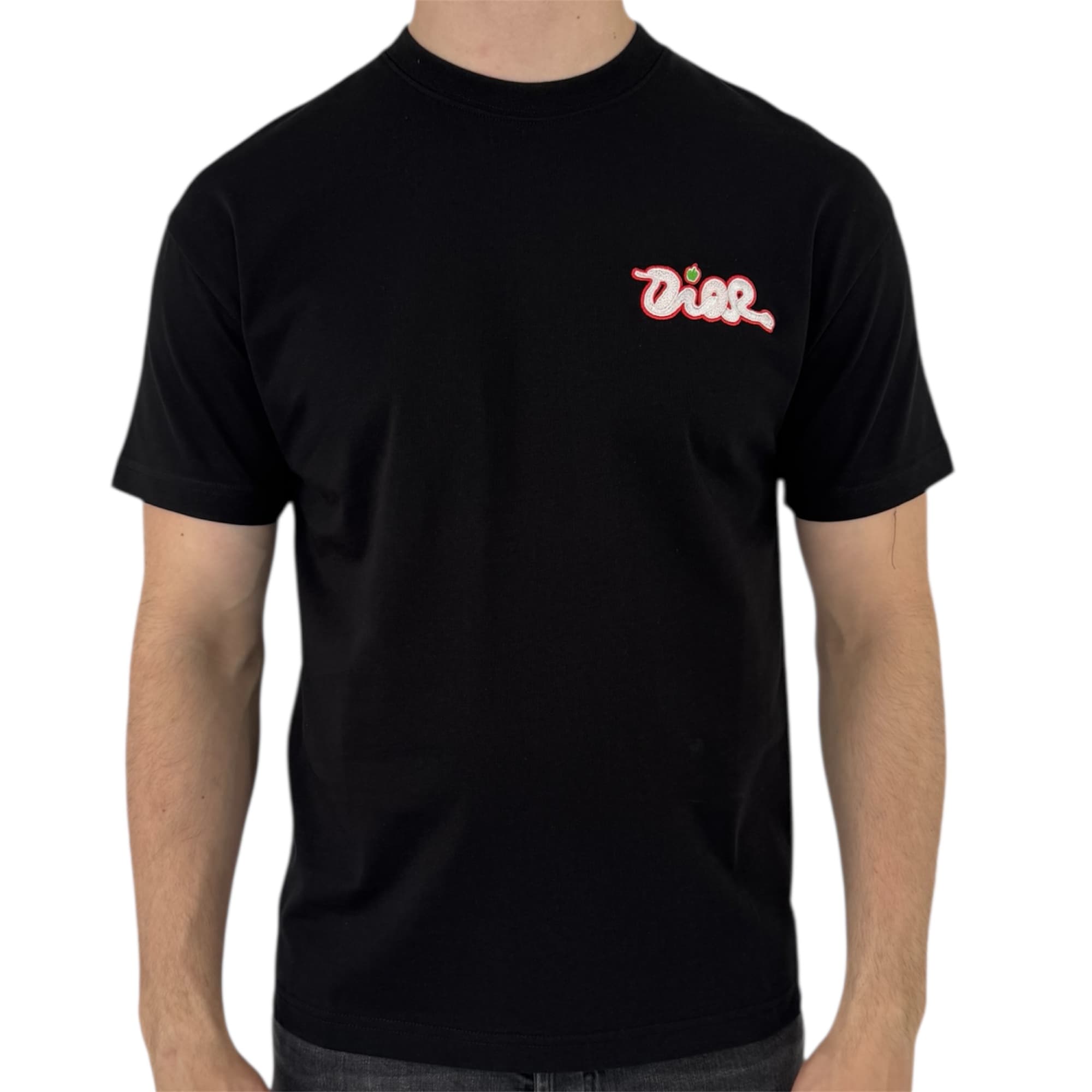 Dior T-shirt Snake Print Black