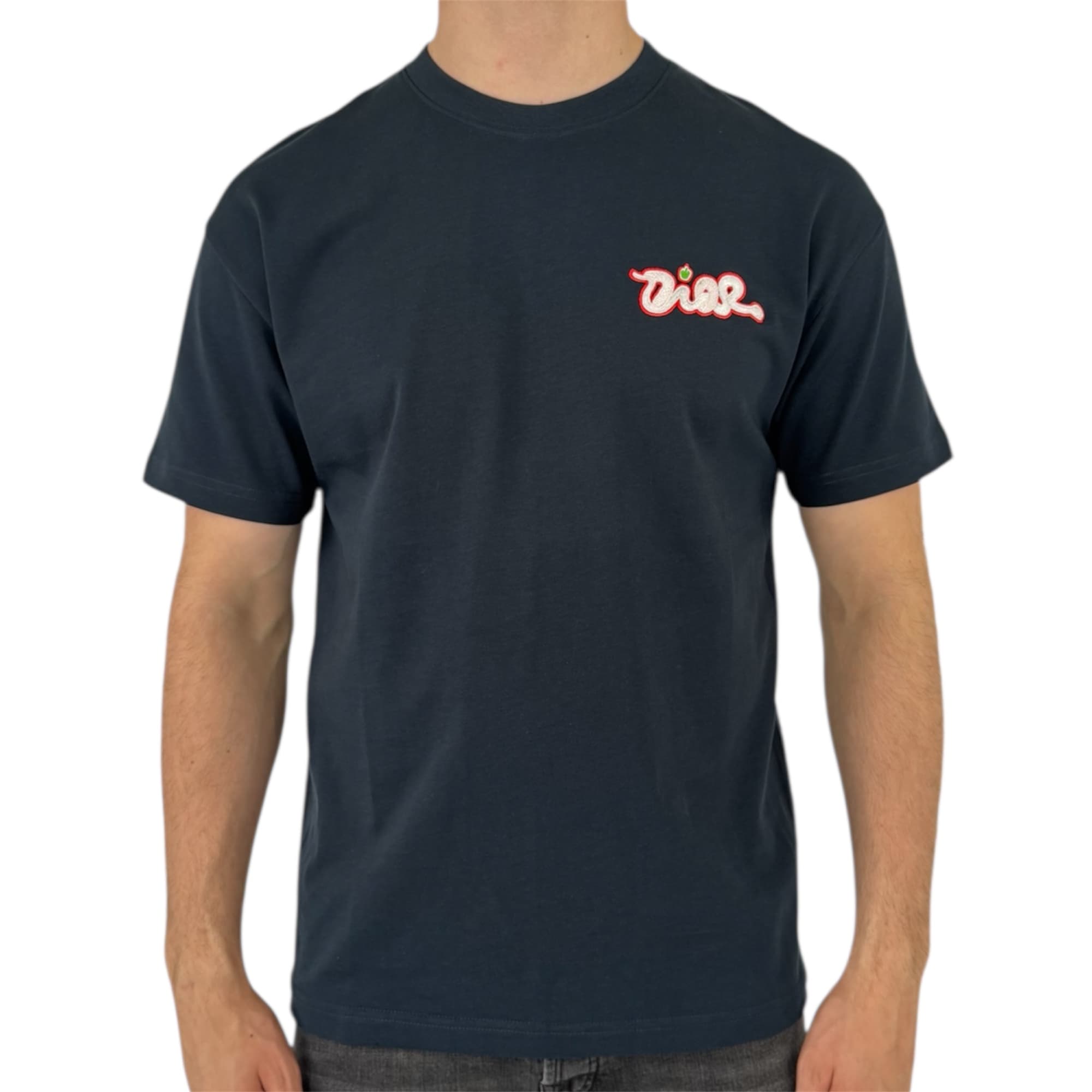 Dior T-shirt Snake Print Navy Blue