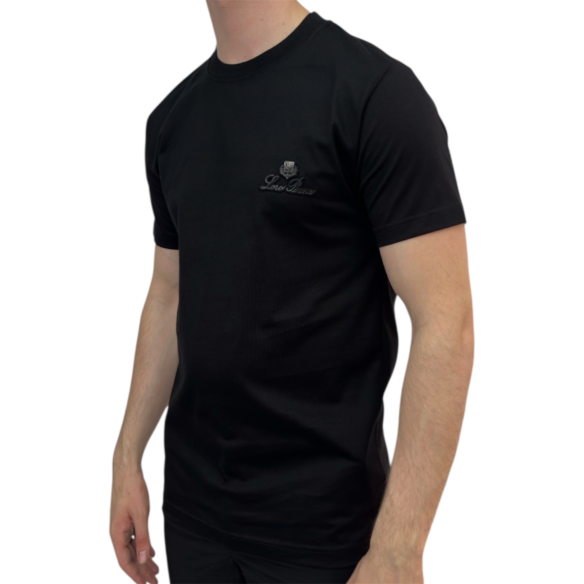 Loro Piana T-shirt Cotton Black - Image 2