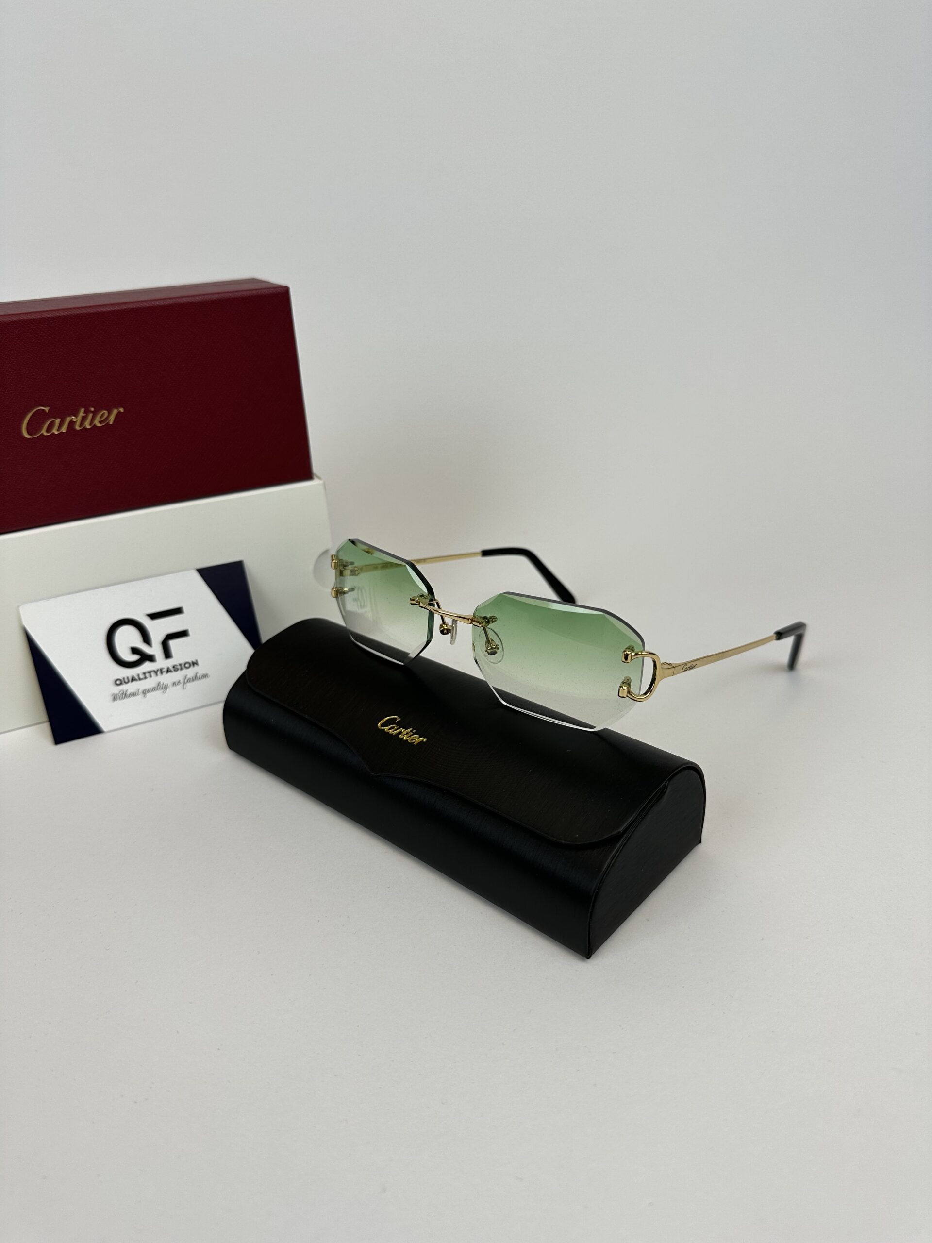 Cartier Piccadilly DC Gold Frame Light Green