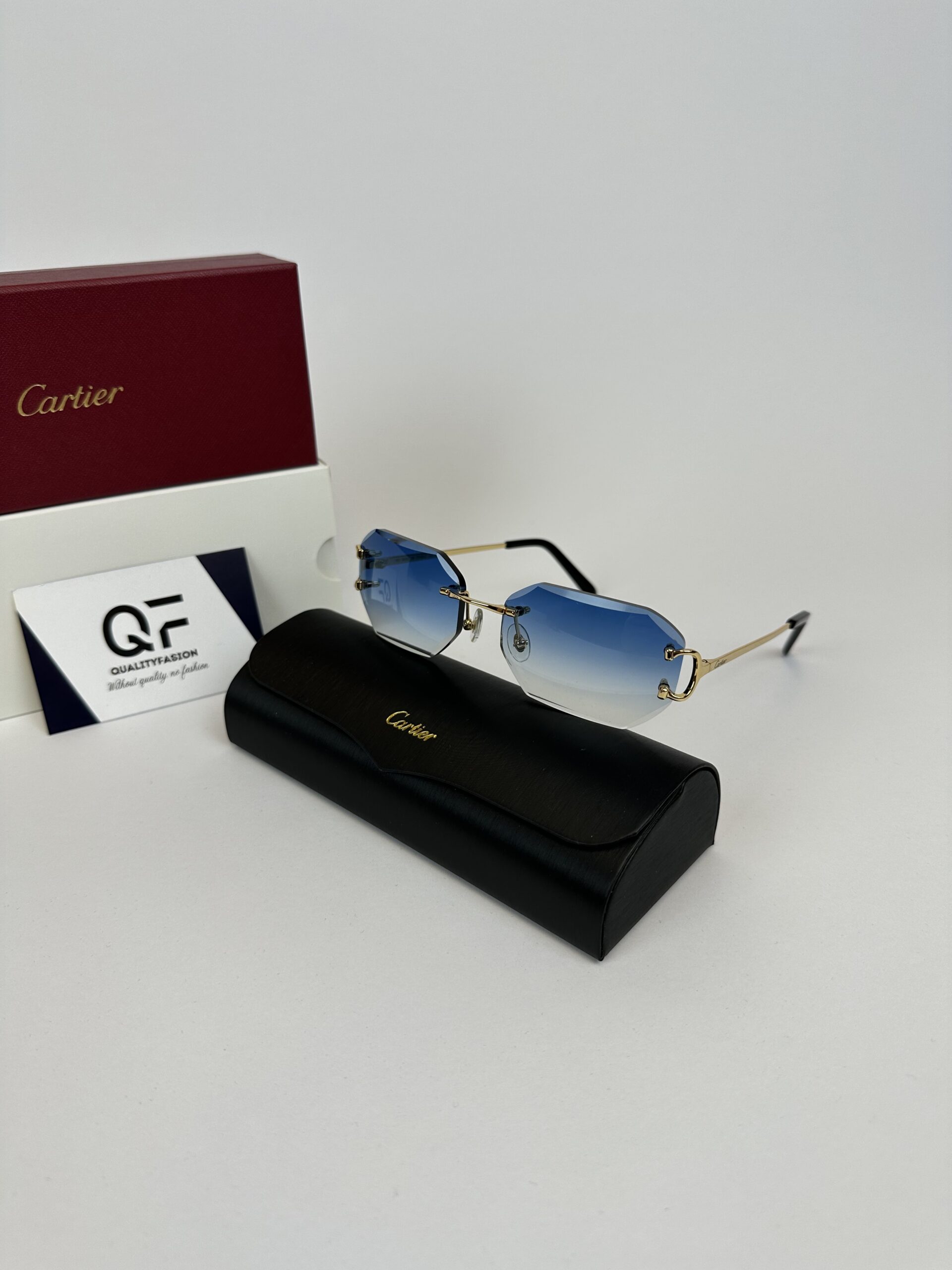 Cartier Piccadilly DC Gold Frame Blue