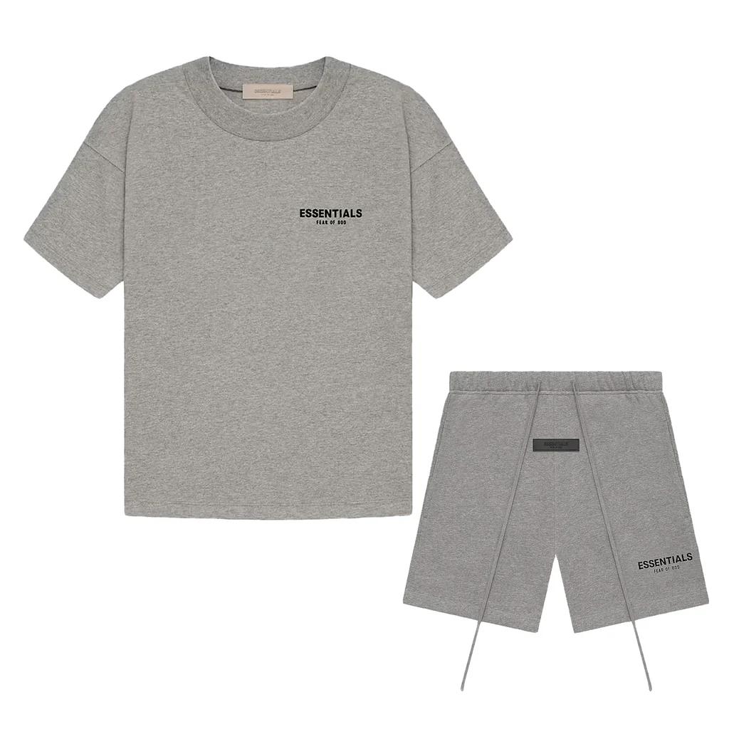 Essentials Fear Of God Dark Oatmeal Summer Set