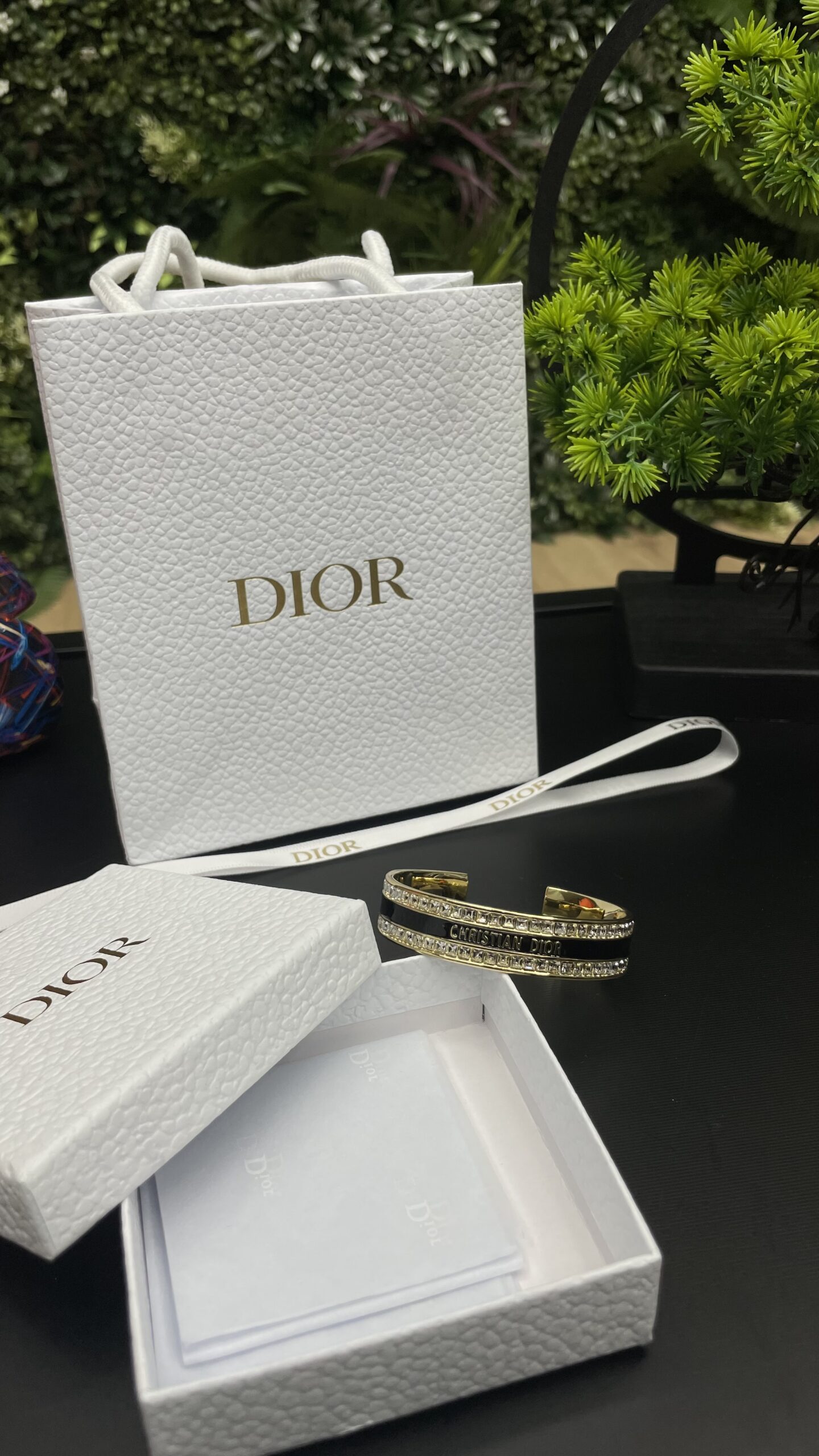 Christian Dior Bracelet Gold/Black