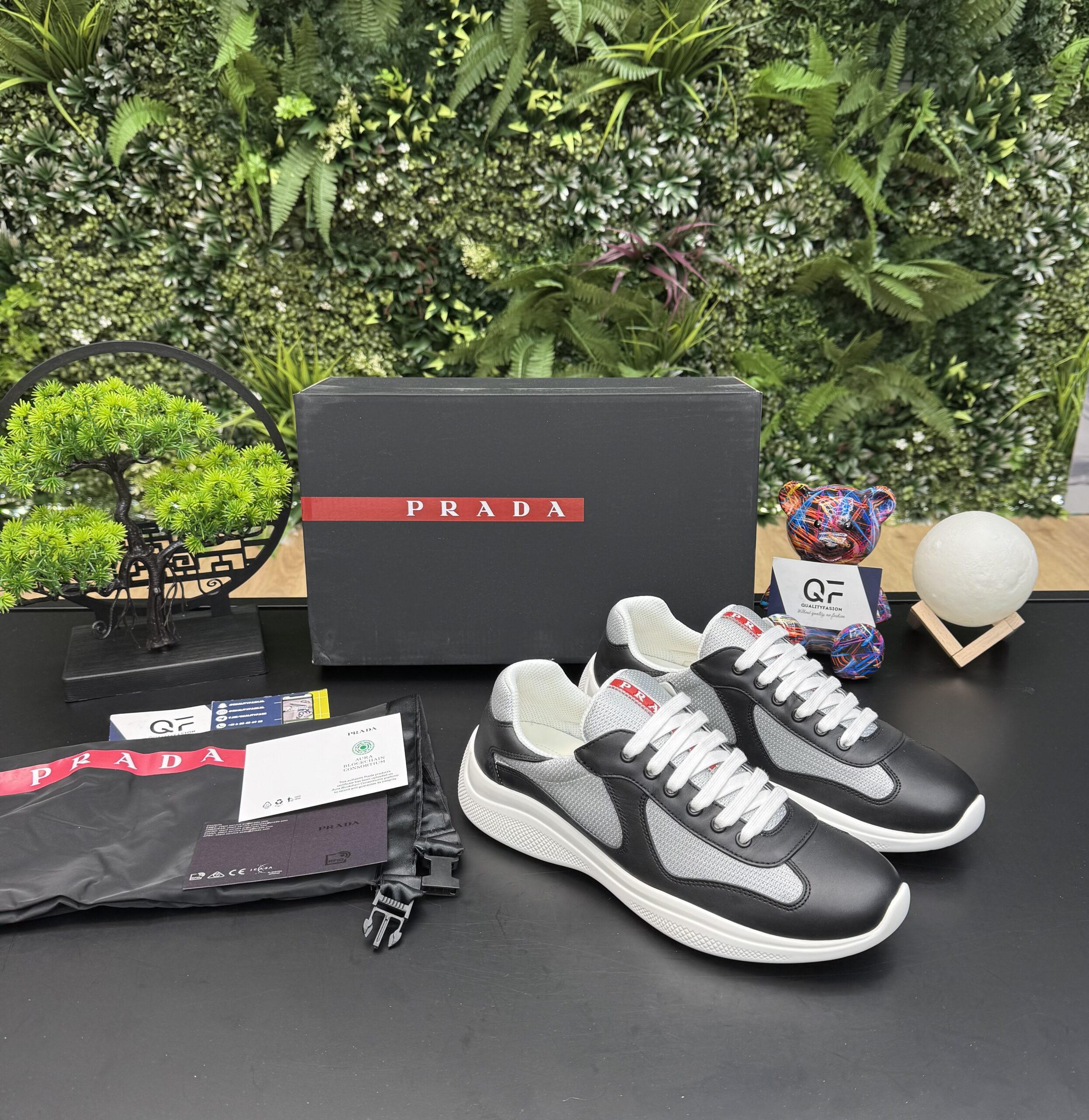 Prada America’s Cup Leather OG Black/Grey