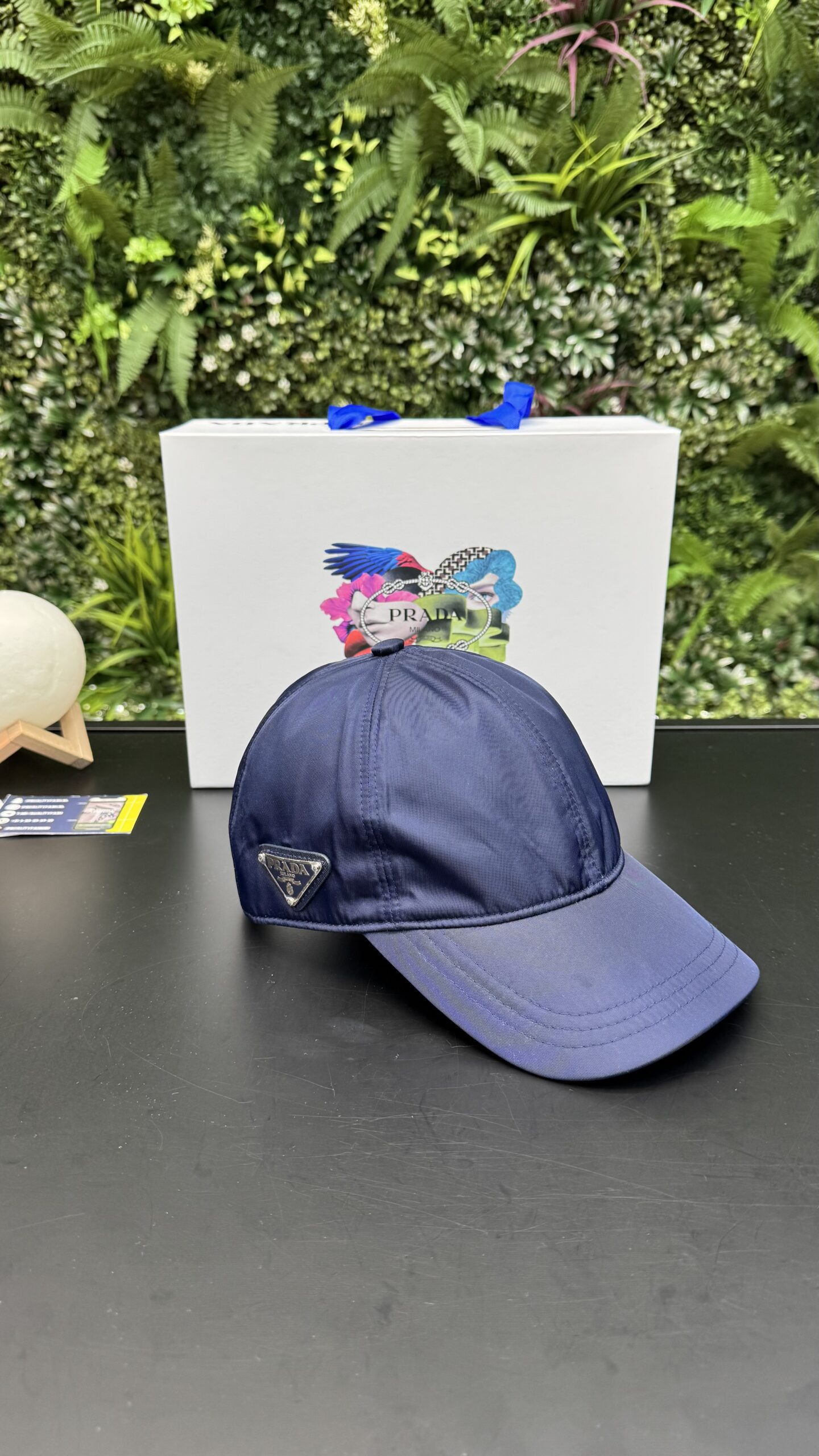 Prada Baseball Cap Navy Blue