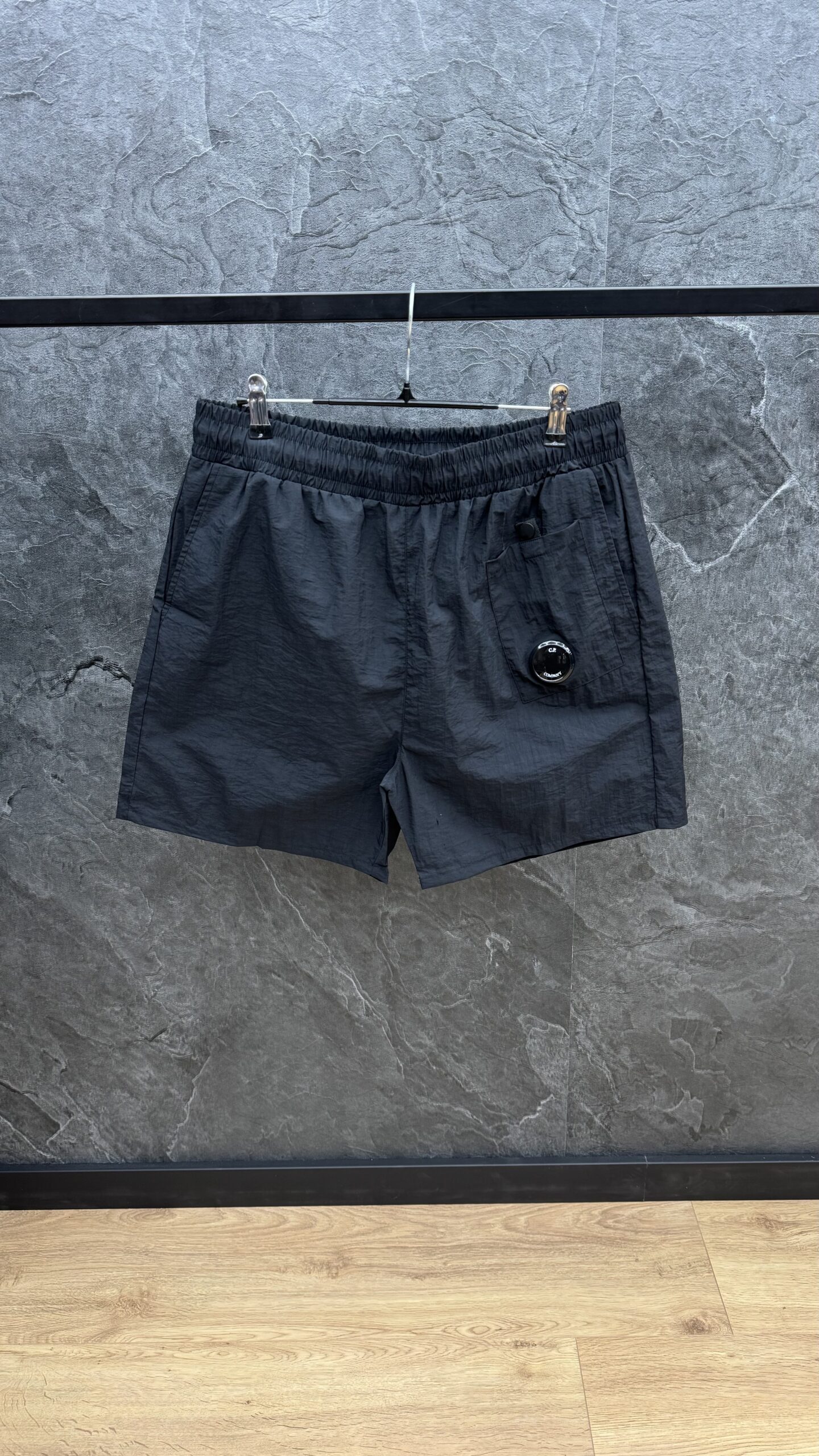 C.P. Company Front Batch Swim Short Black