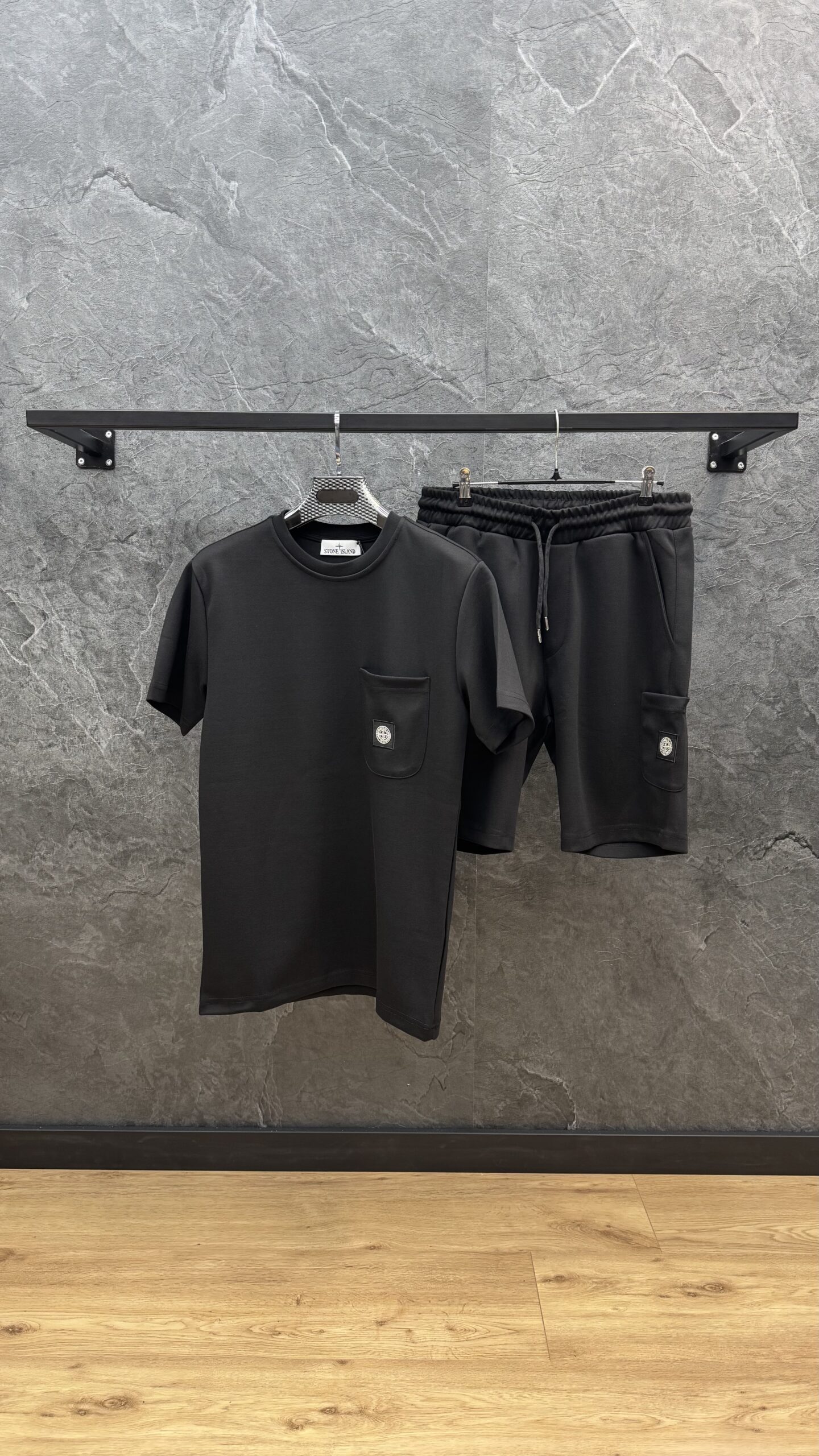 Stone Island Basic Logo Summer Set Black