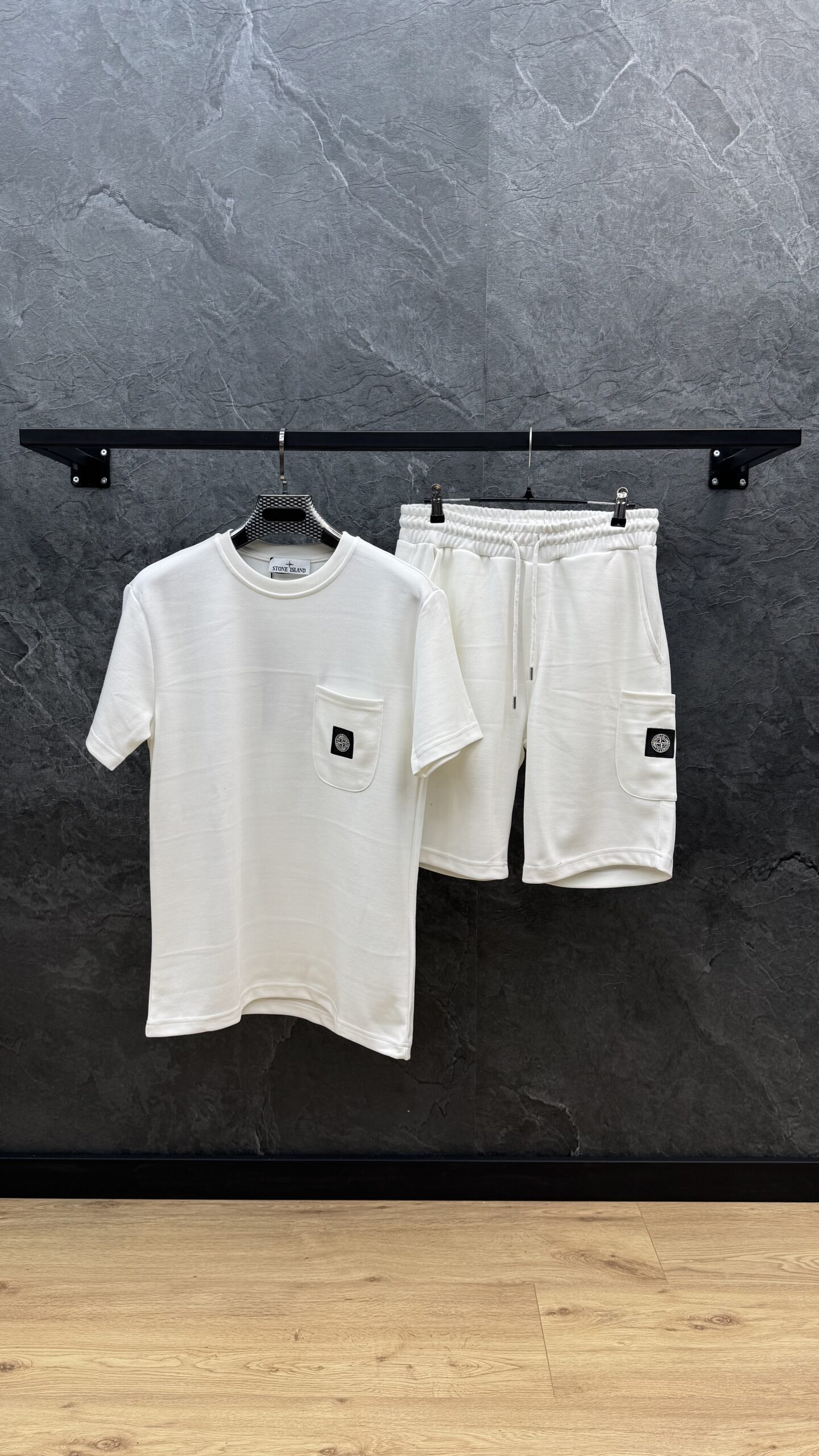 Stone Island Basic Logo Summer Set White