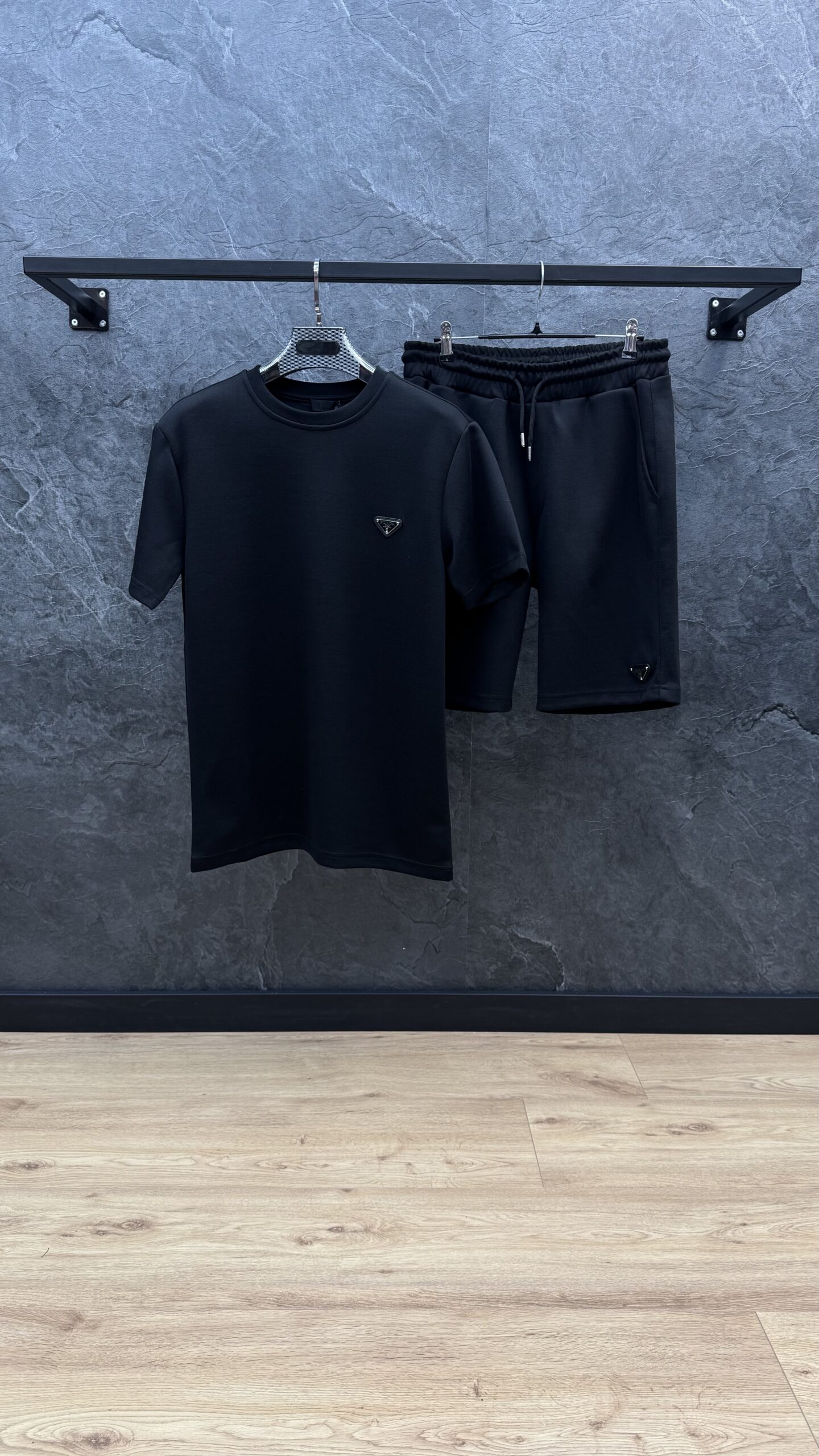 Prada Triangle Logo Summer Set Black