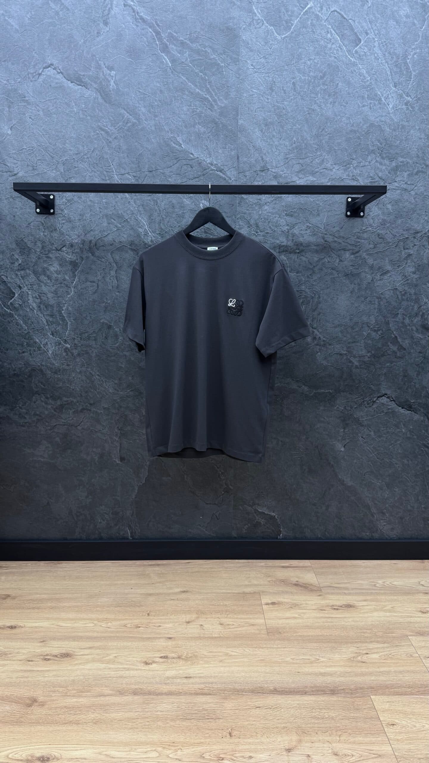 Loewe Anagram Logo T Shirt Dark Grey