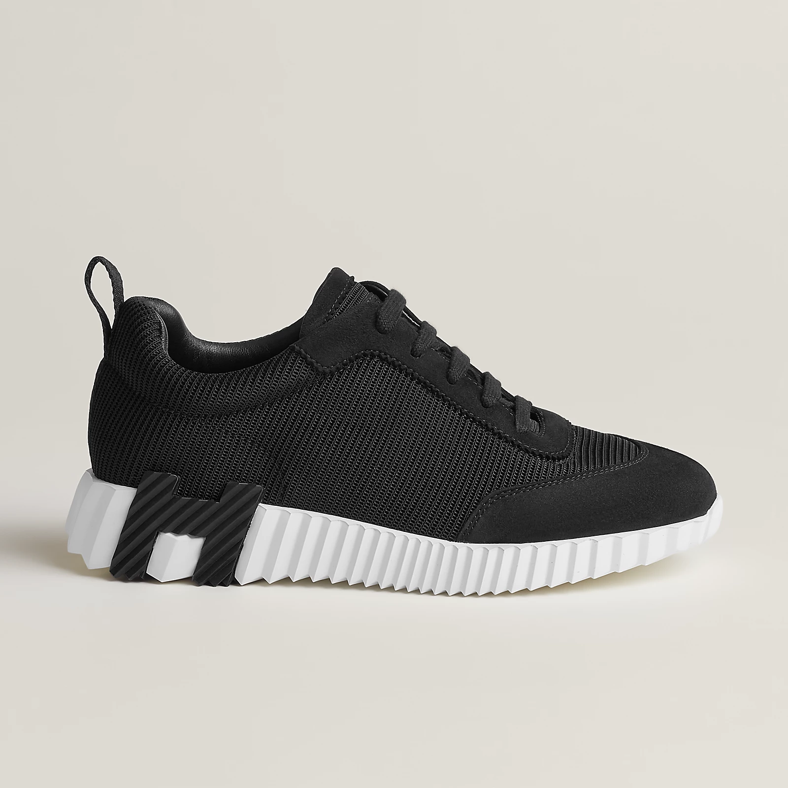 Hermes Bouncing Sneakers Suède Black White