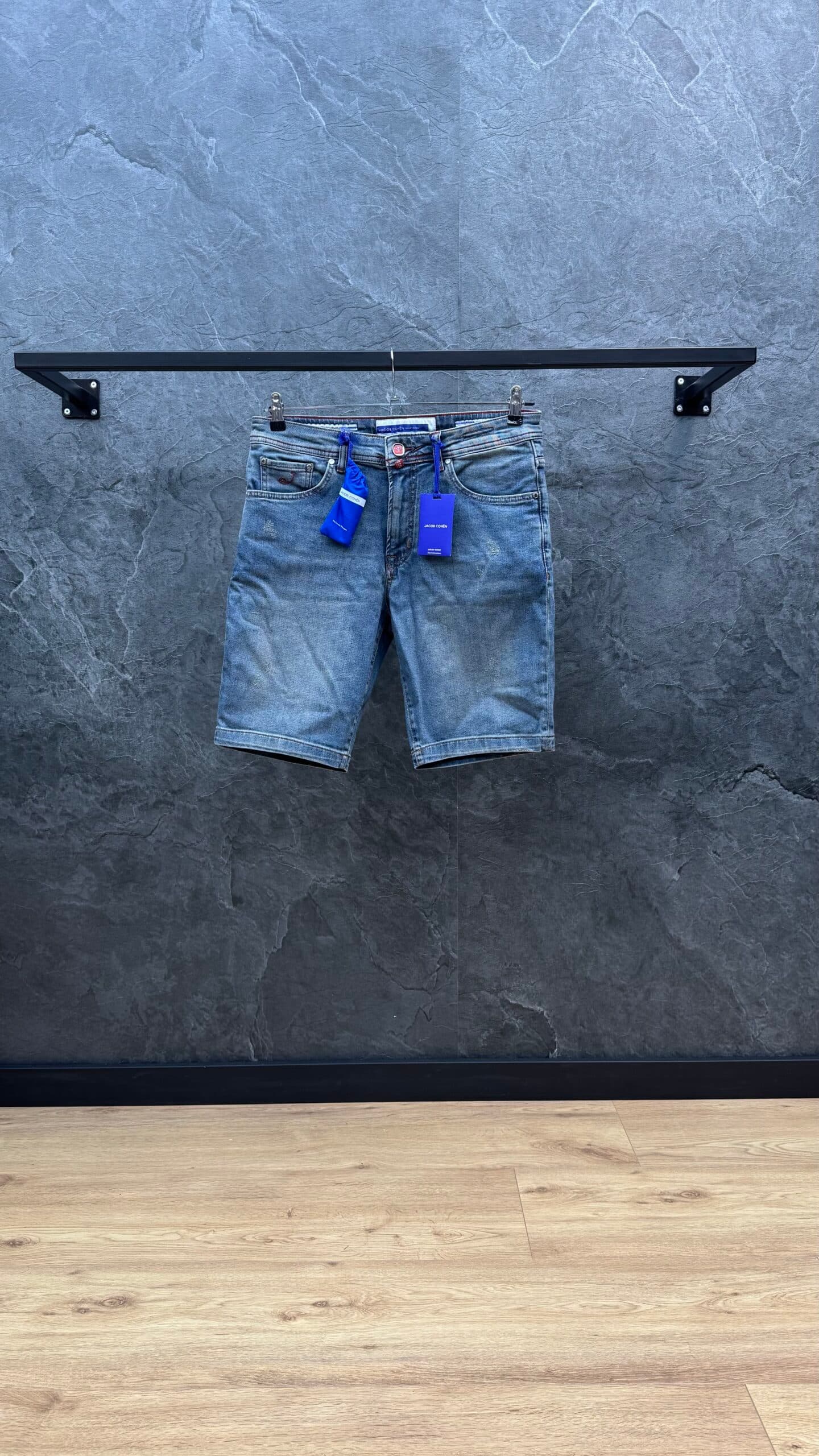 Jacob Cohen Short Jeans Blue Tint Brown Label