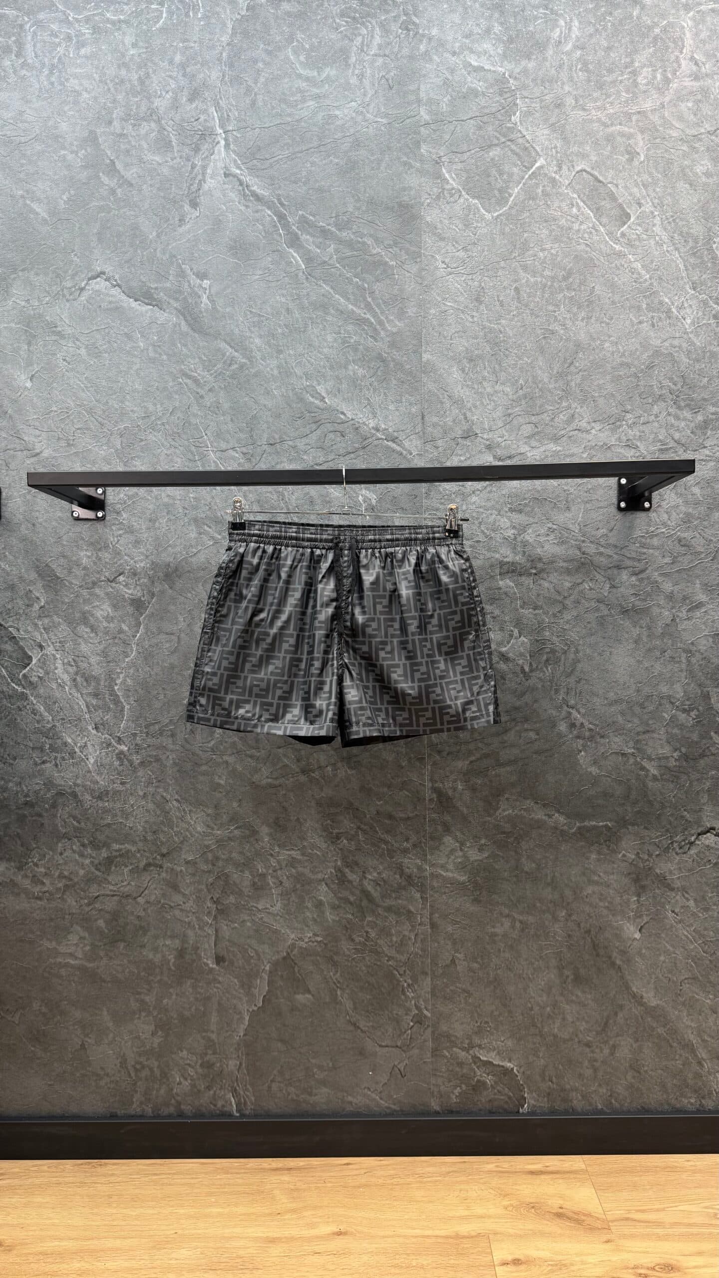 Fendi FF Print Swim Short Black