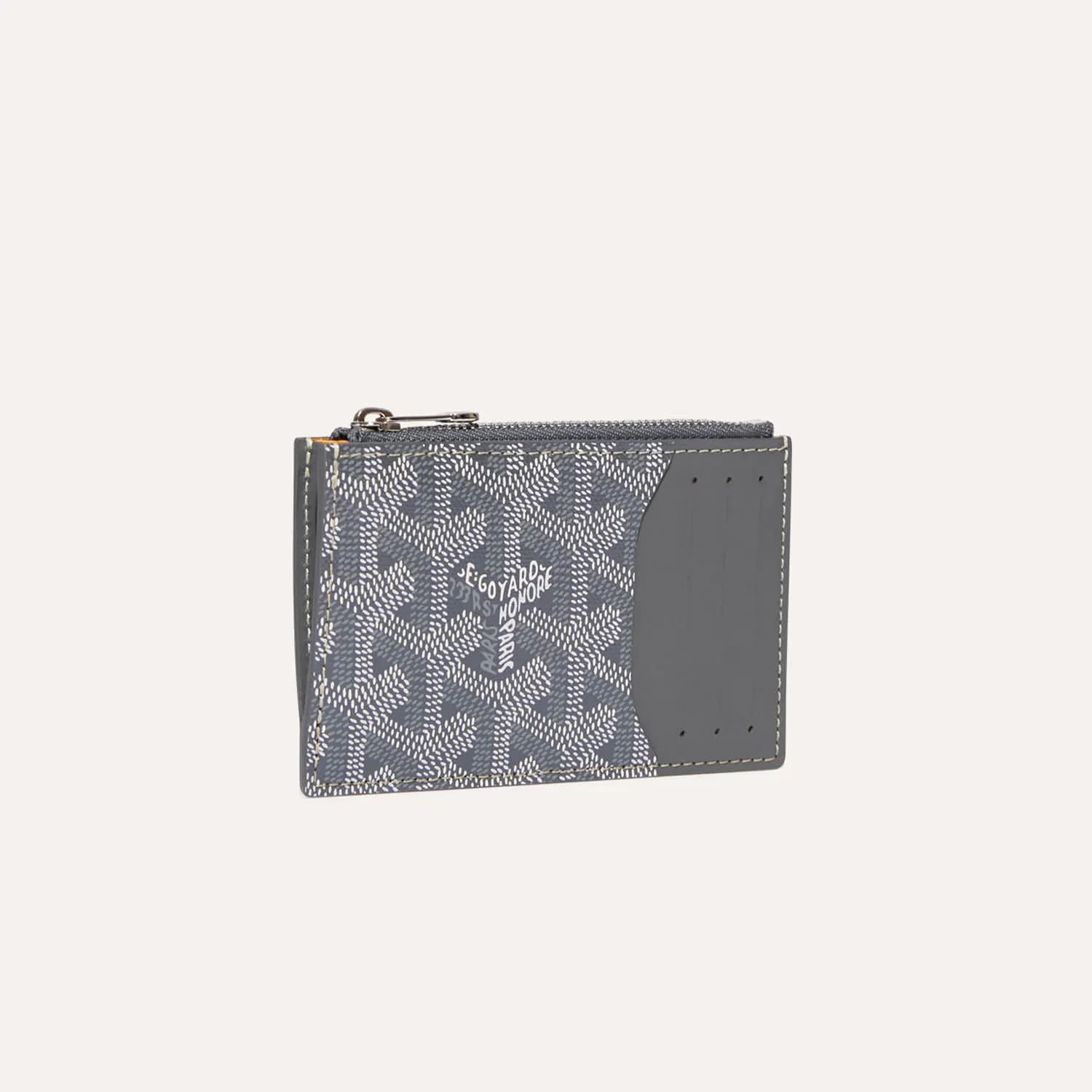 Goyard Bourbon zipped card holder Grey