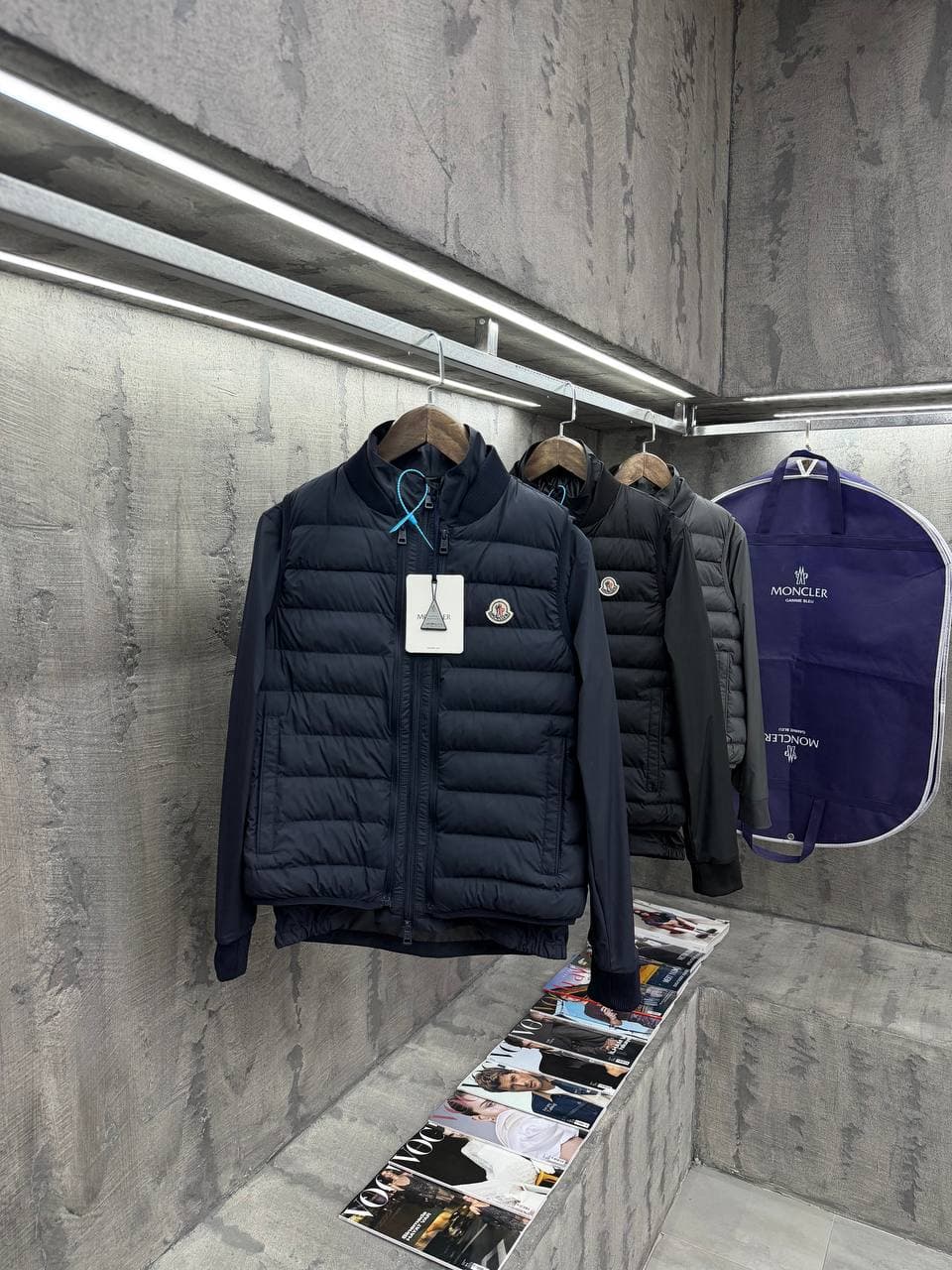 Moncler 2 in 1 Jacket/Bodywarmer Navy Blue