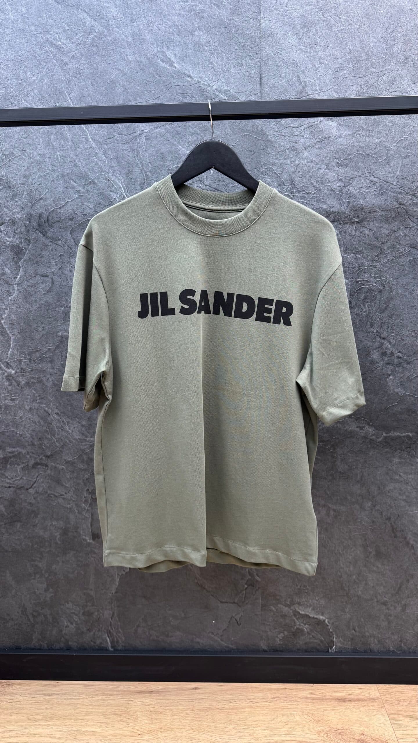 Jil Sander Logo Porcelain T Shirt Khaki