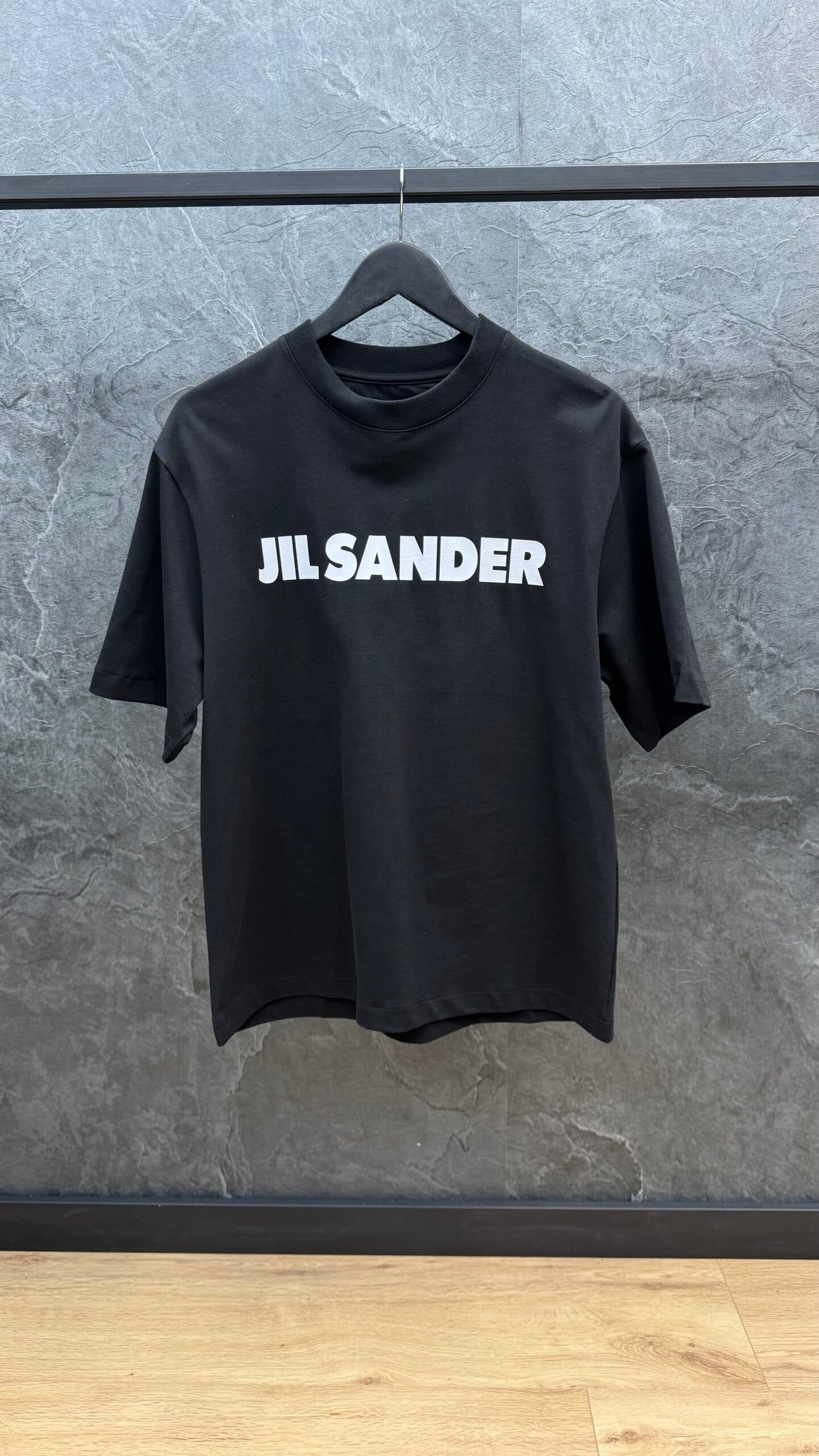 Jil Sander Logo Porcelain T Shirt Black White