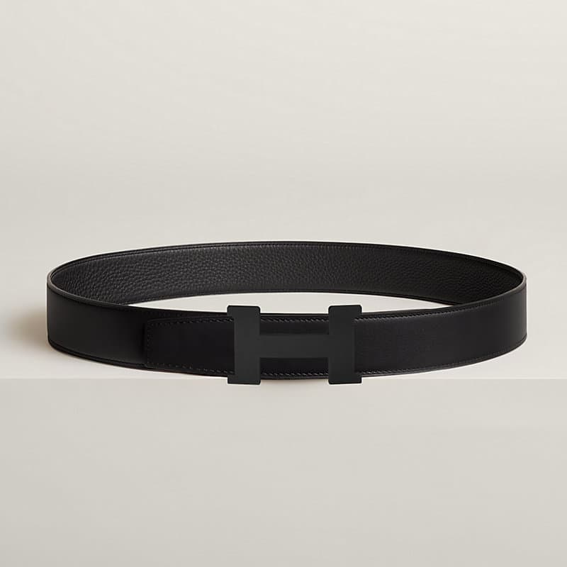 Hermes Constance belt Reversible 38 mm Black