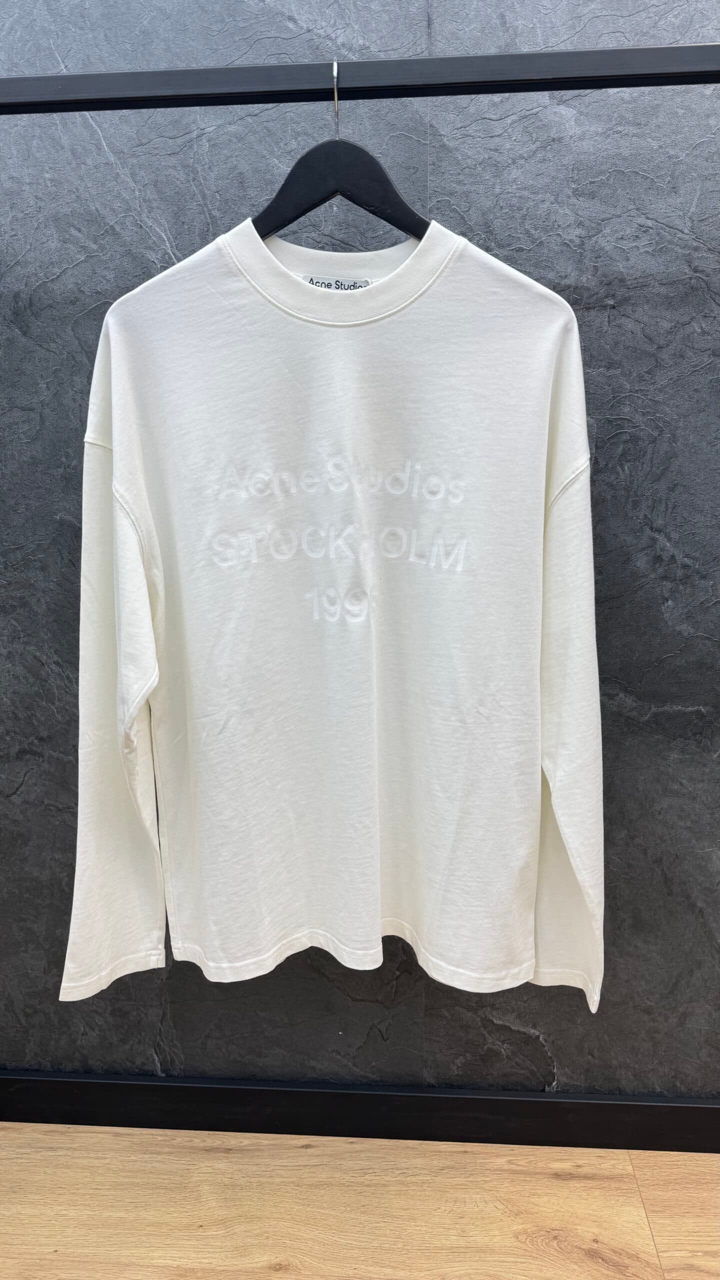 Acne Studios Flockered LongSleeve White