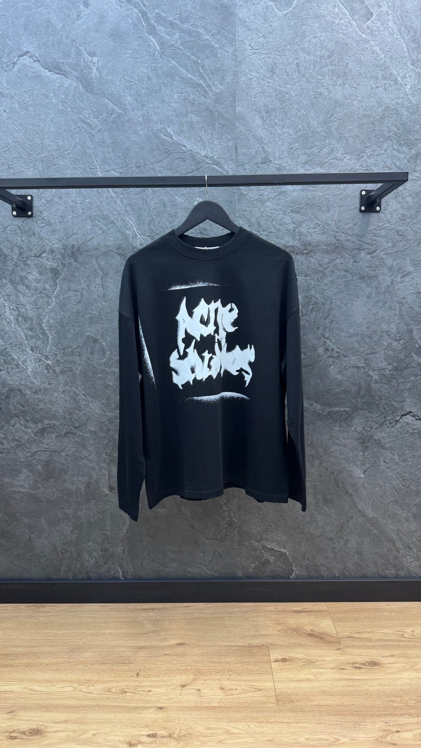 Acne Studios 3D Painted LongSleeve Black