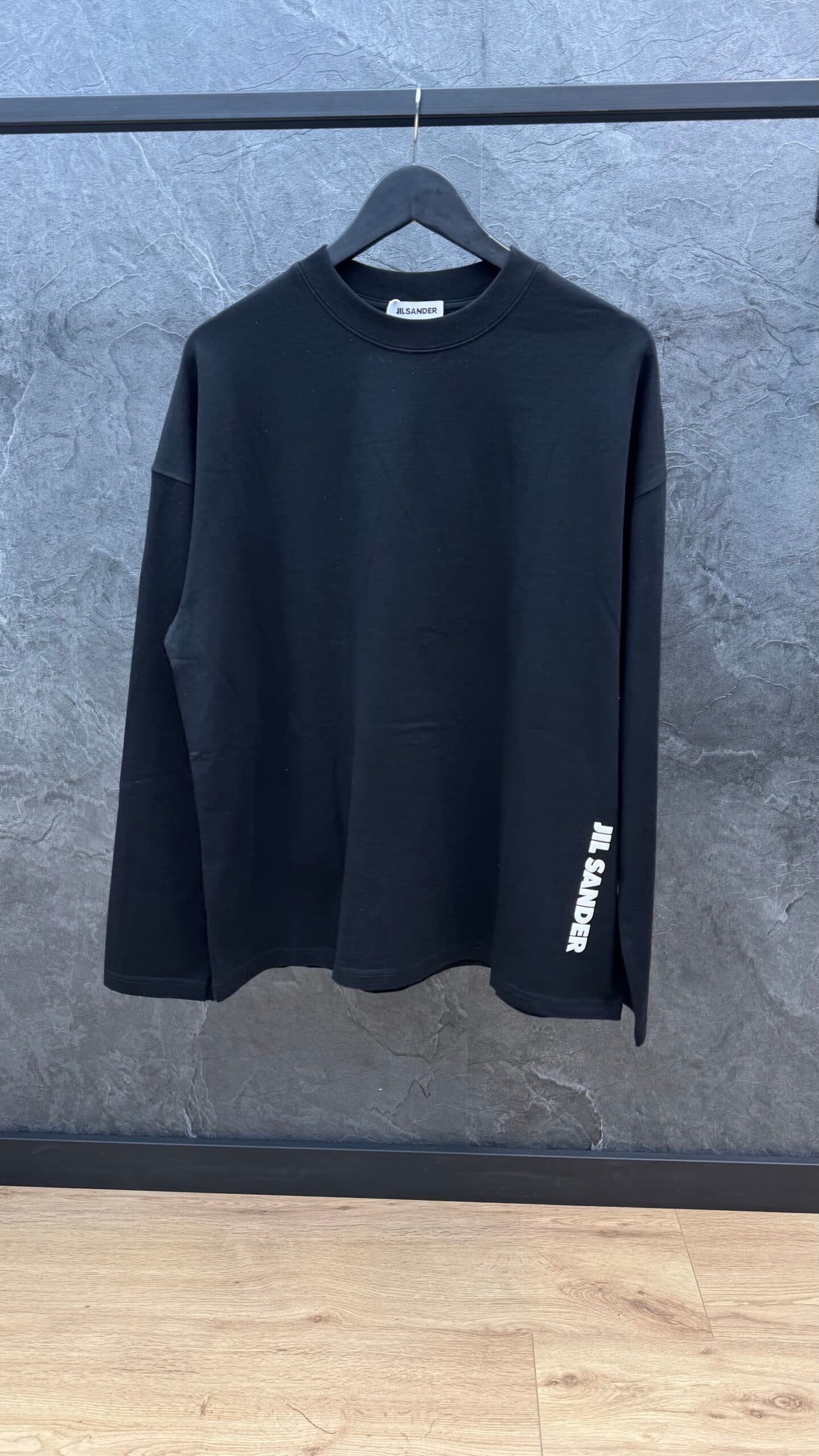Jil Sander Side Logo LongSleeve Black