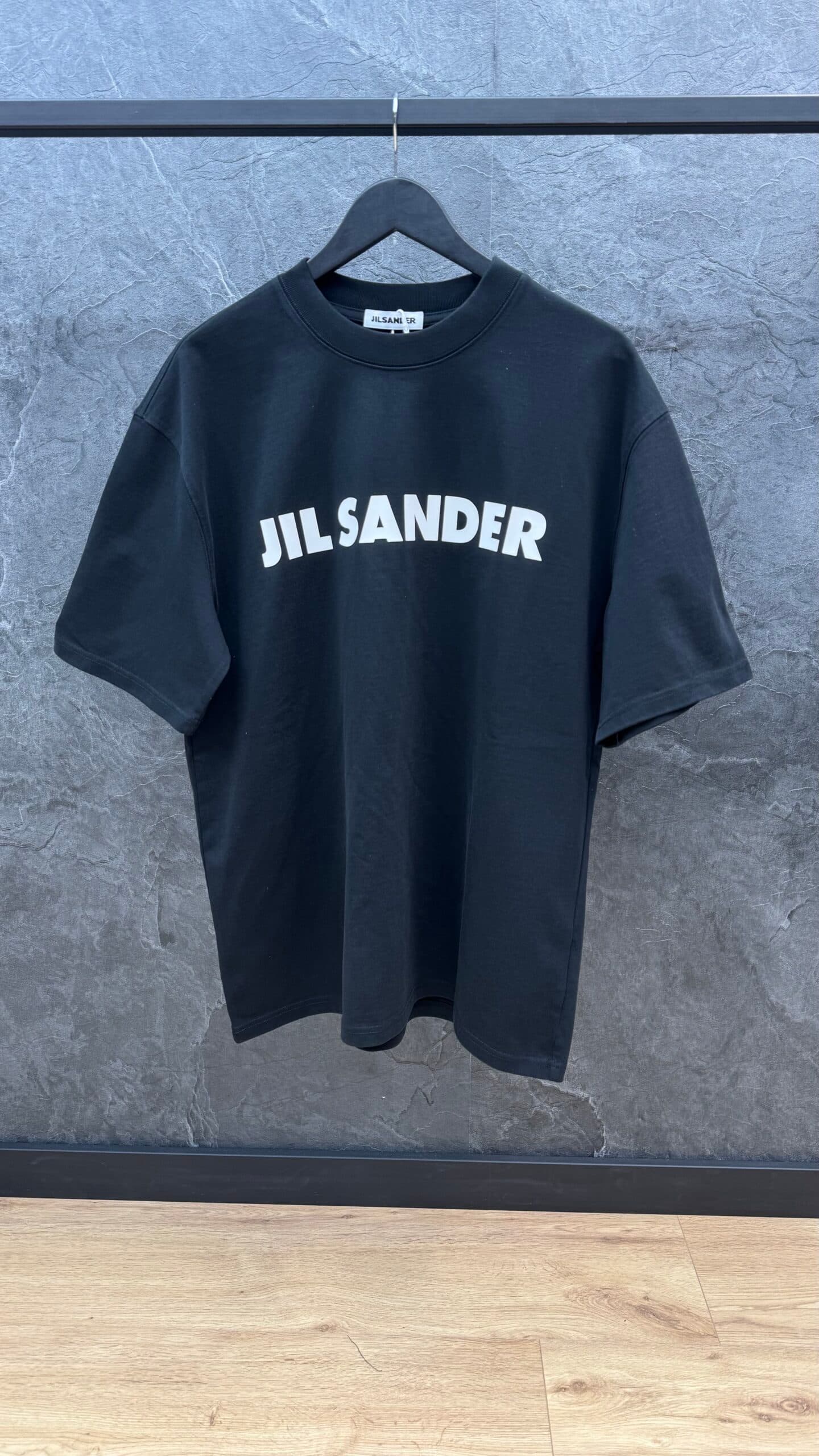 Jil Sander Logo Porcelain T Shirt Black White