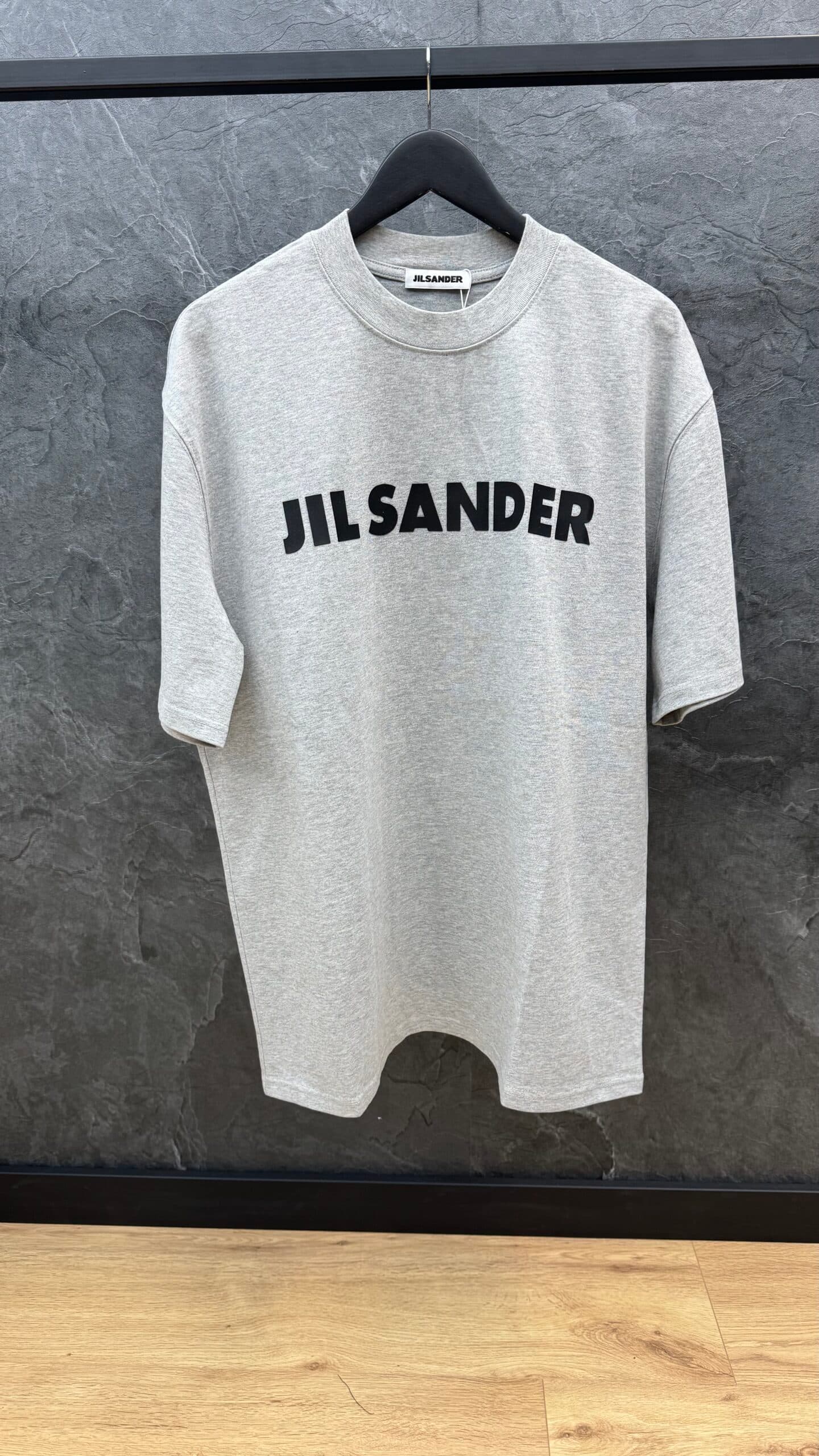 Jil Sander Logo Porcelain T Shirt Grey