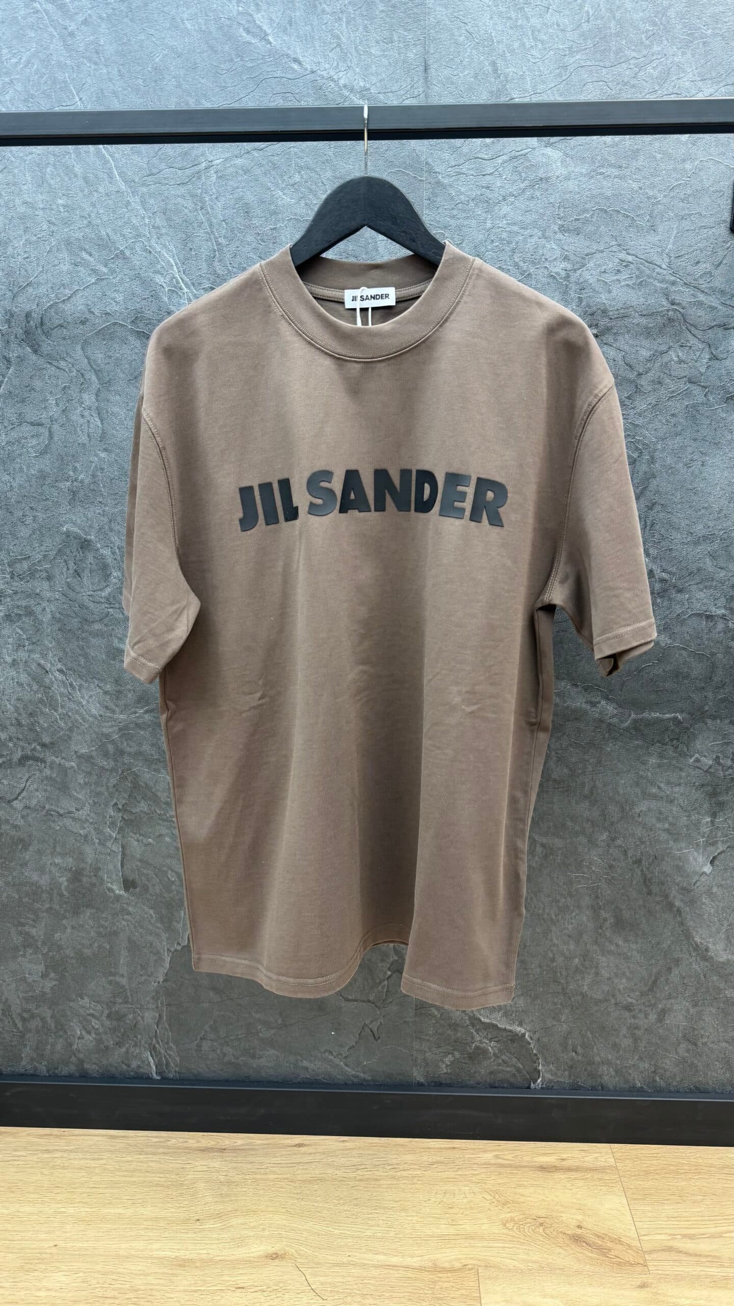 Jil Sander Logo Porcelain T Shirt Brown