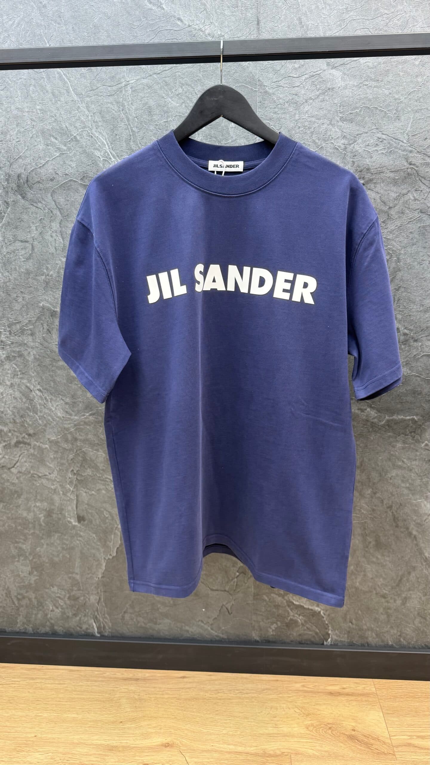 Jil Sander Logo Porcelain T Shirt Blue
