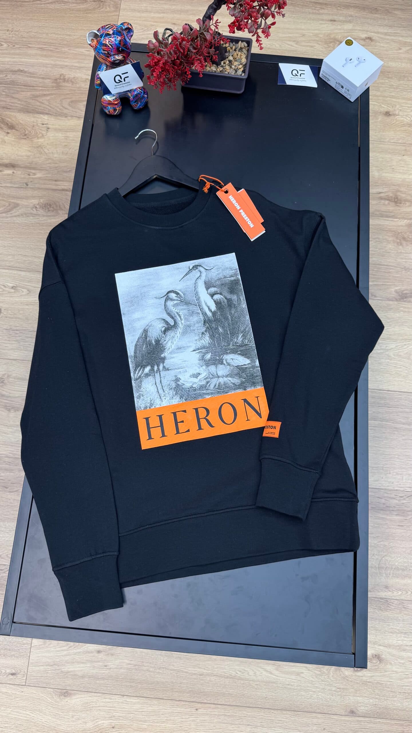 Heron Preston Censored Graphic Sweater Black