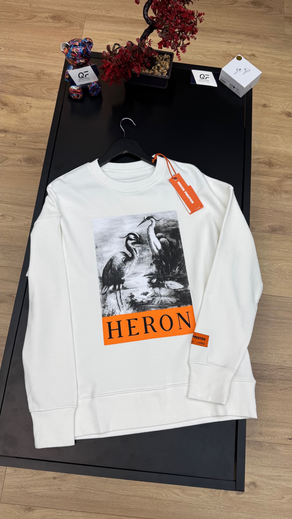 Heron Preston Censored Graphic Sweater White