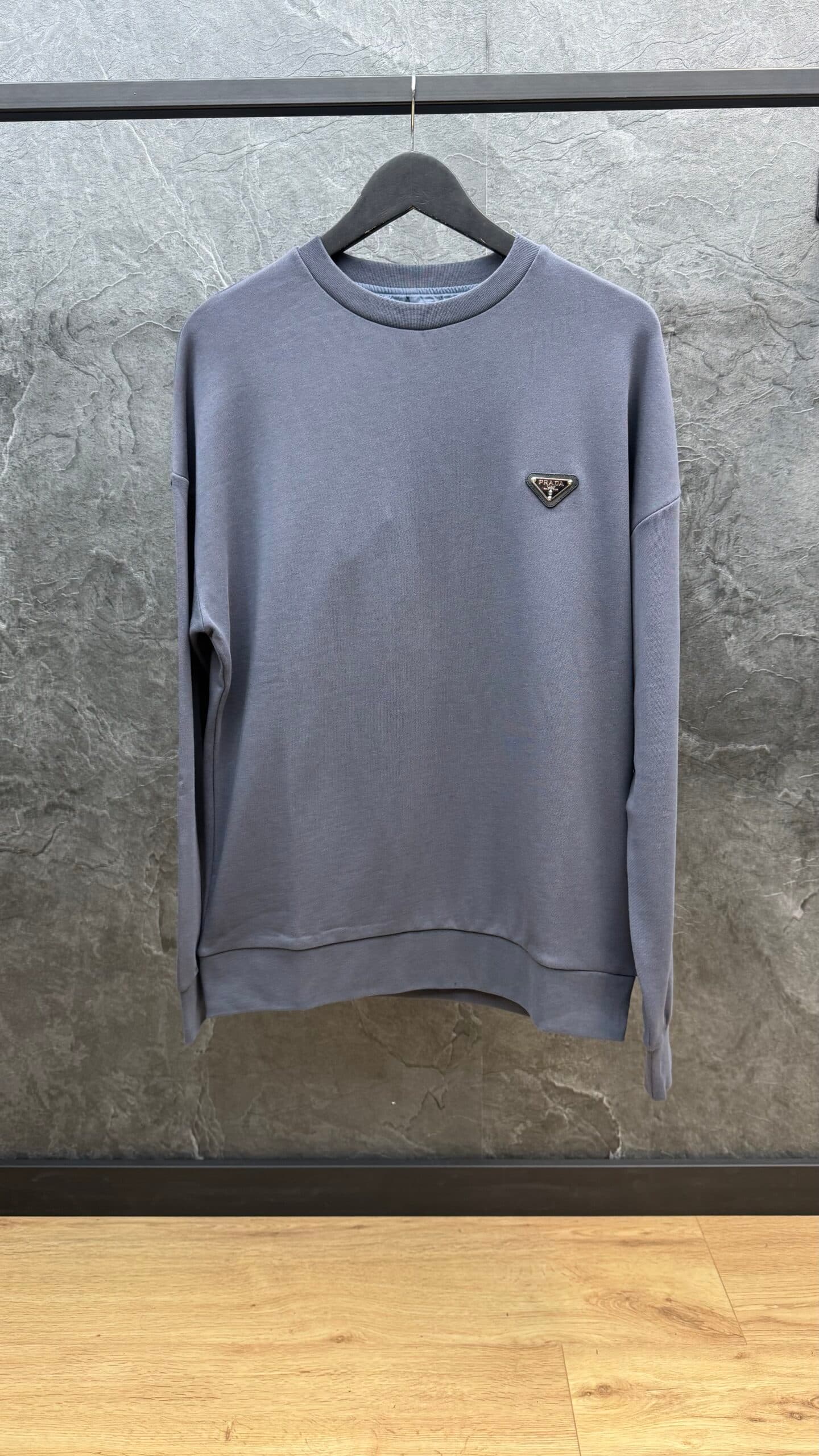 Prada Re-Nylon Parachute Sweater Antraciet