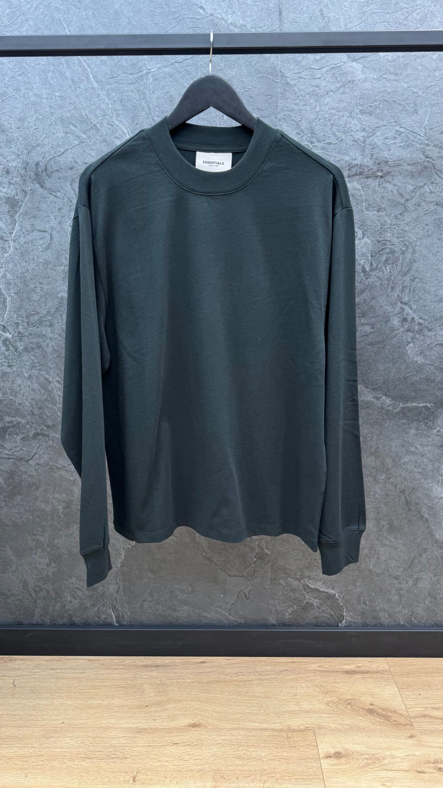 Essentials Fear Of God Back Long Sleeve Black