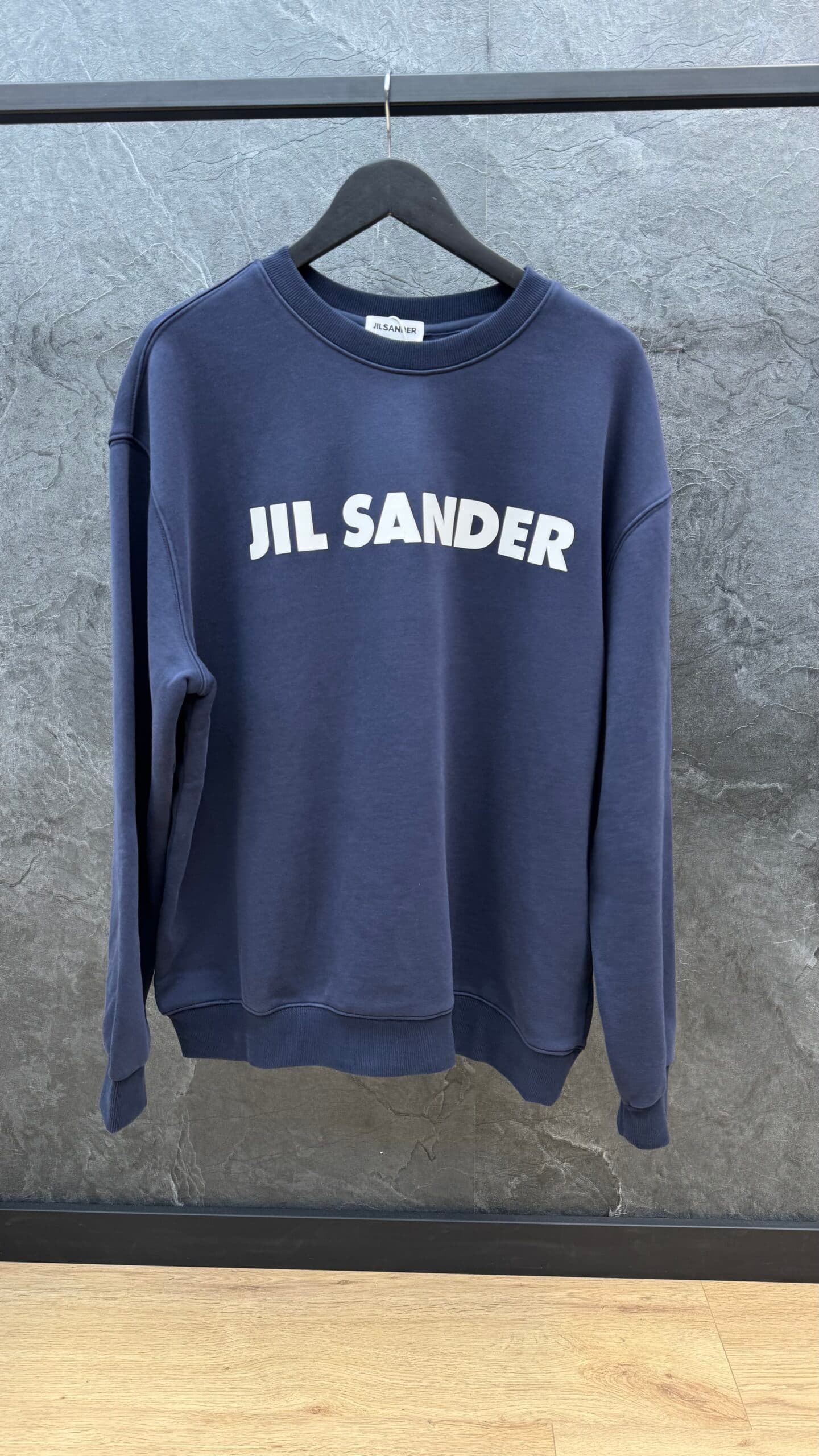 Jil Sander Porselain Logo Sweater Blue