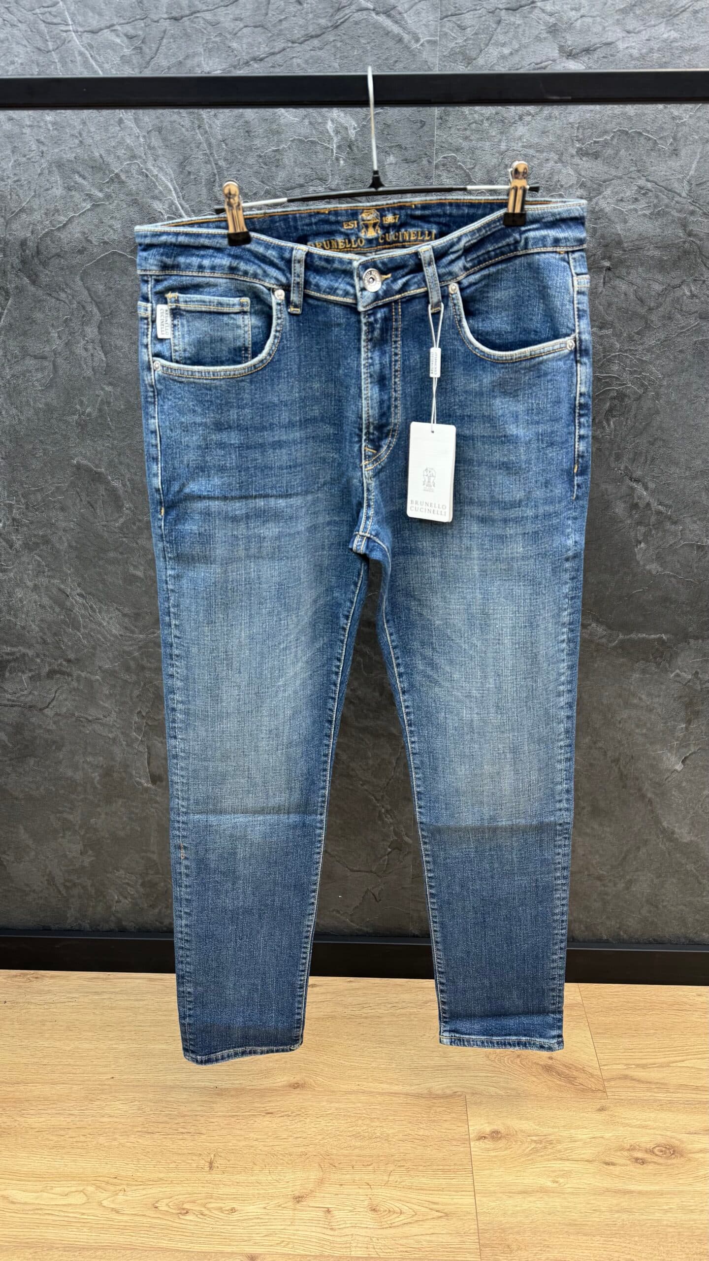 Brunello Cucinelli Slim Fit Jeans Blue
