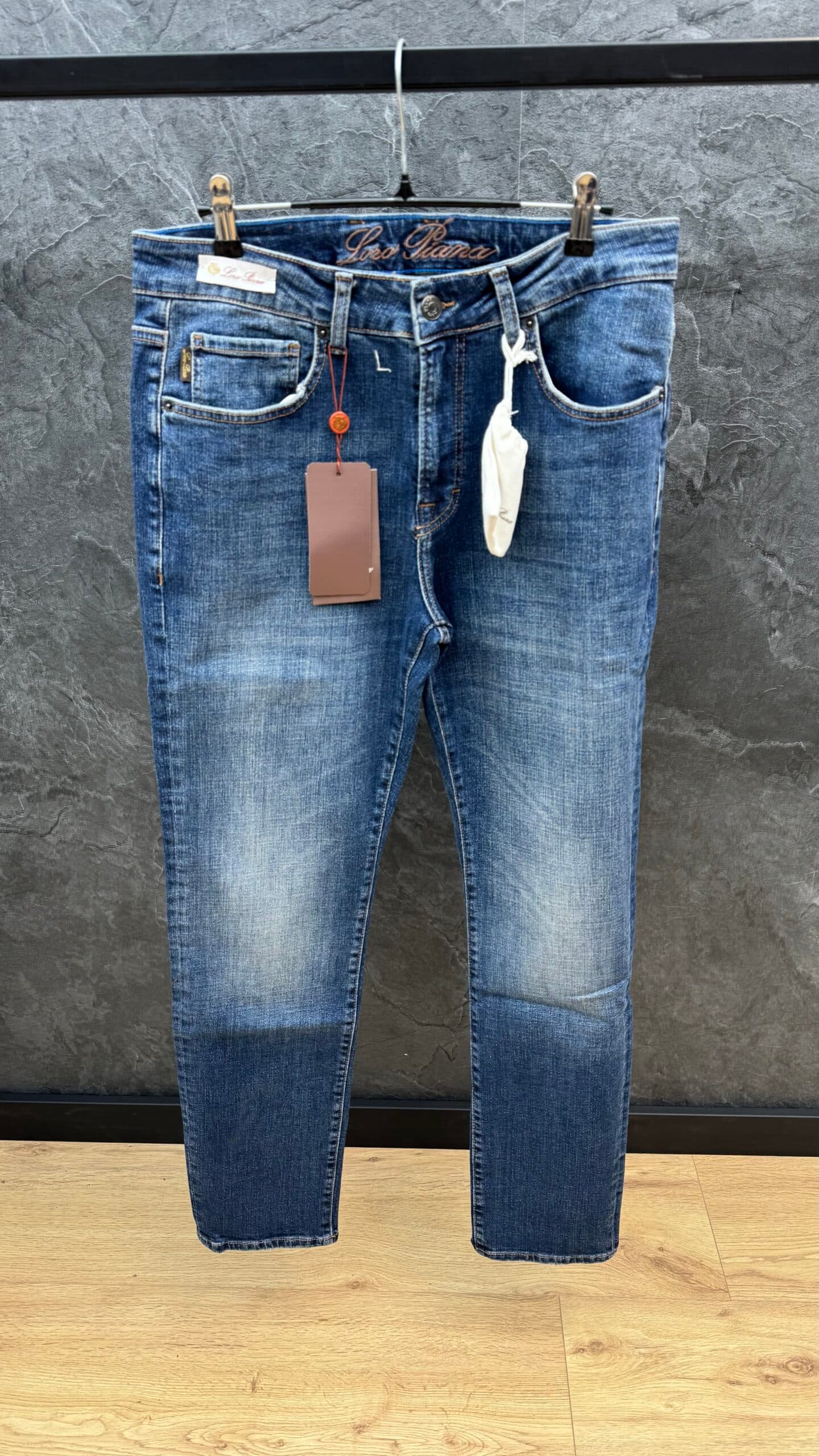 Loro Piana Slim Fit Jeans Dark Blue Tint