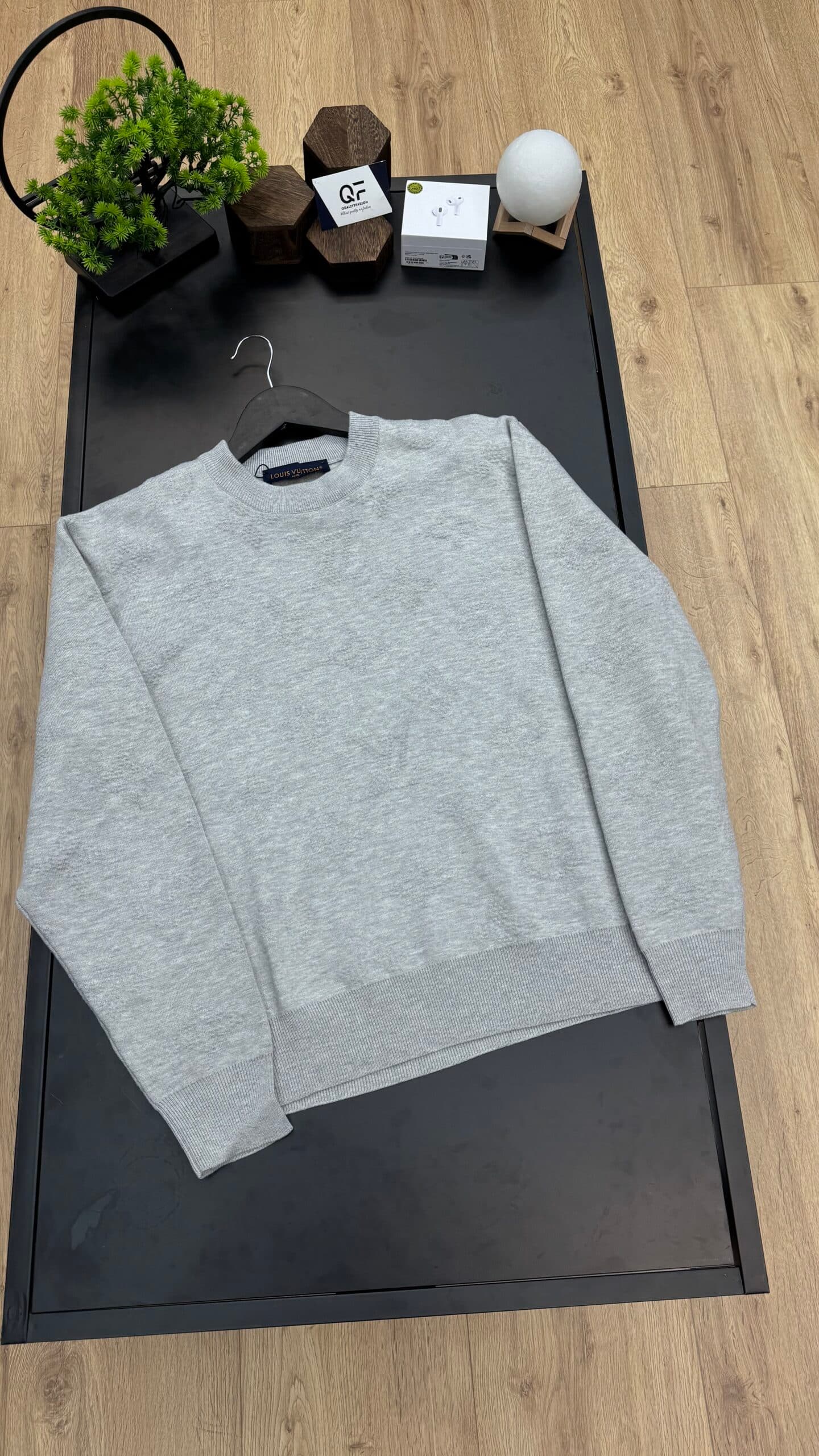 Louis Vuitton Monogram Jacquard Sweatshirt Grey