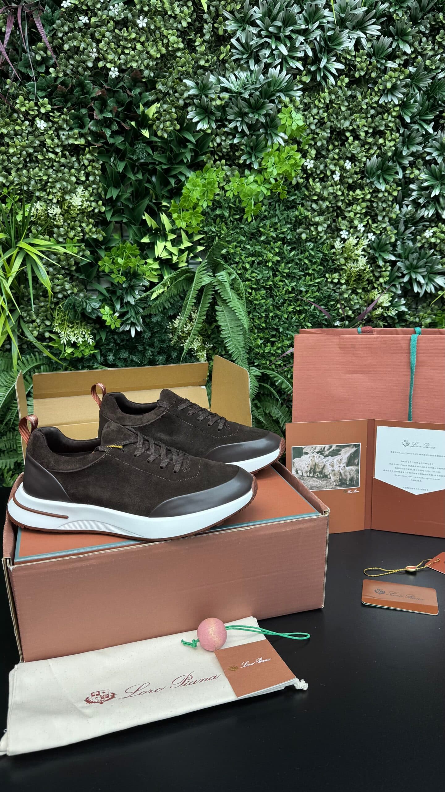 Loro Piana Week End Walk Evo Mesh Suède Split Brown