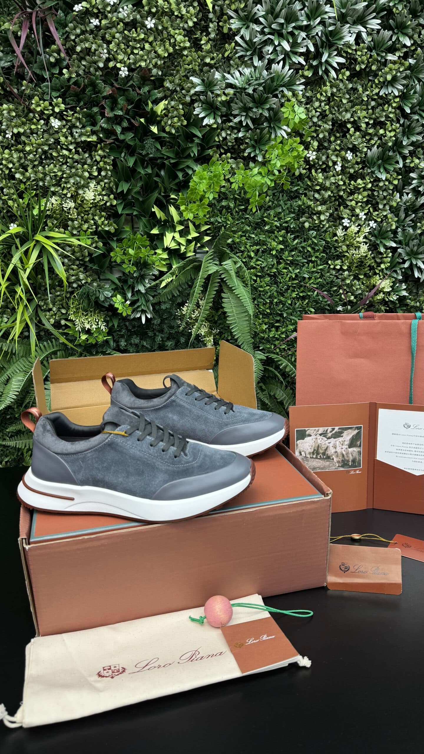 Loro Piana Week End Walk Evo Mesh Suède Split Grey